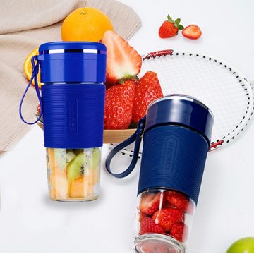 Kpaloft Akku-Smoothie-Maker 300ml Standmixer, USB Smoothie Blender, Kleiner Mixer, 150,00 W, Entsafter, Mini-Mixer, Slush Becher, Slushy Squeeze Cup, Saftextrachor