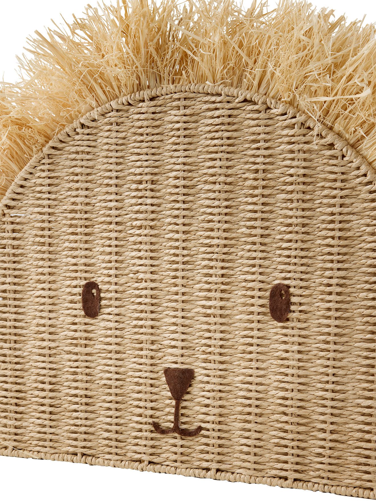 vertbaudet Aufbewahrungskorb Kinderzimmer Aufbewahrungskorb LÖWE, aus Naturfasern