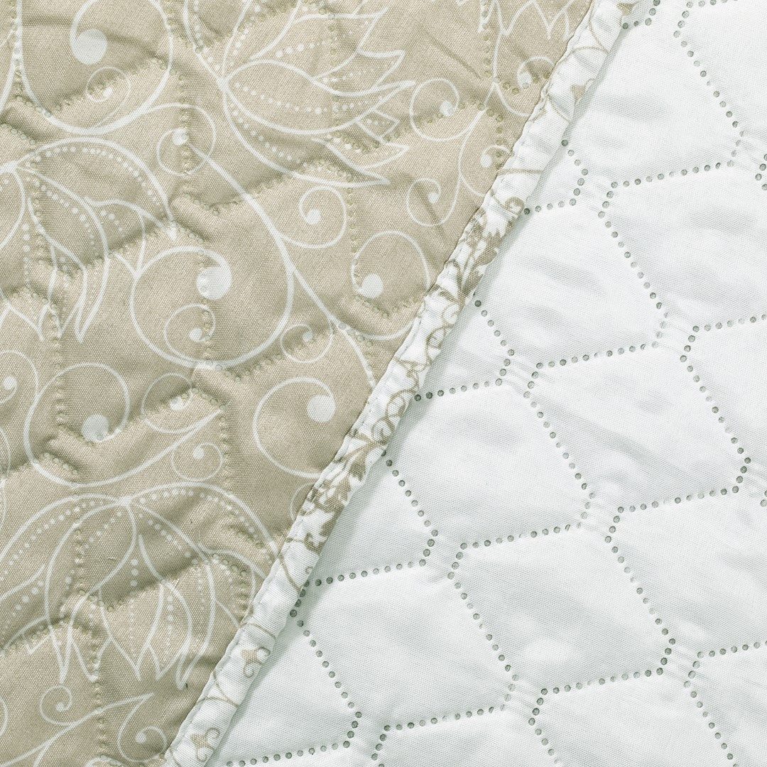 texpot Tagesdecke Bettüberwurf mit Steppung Blumenmuster