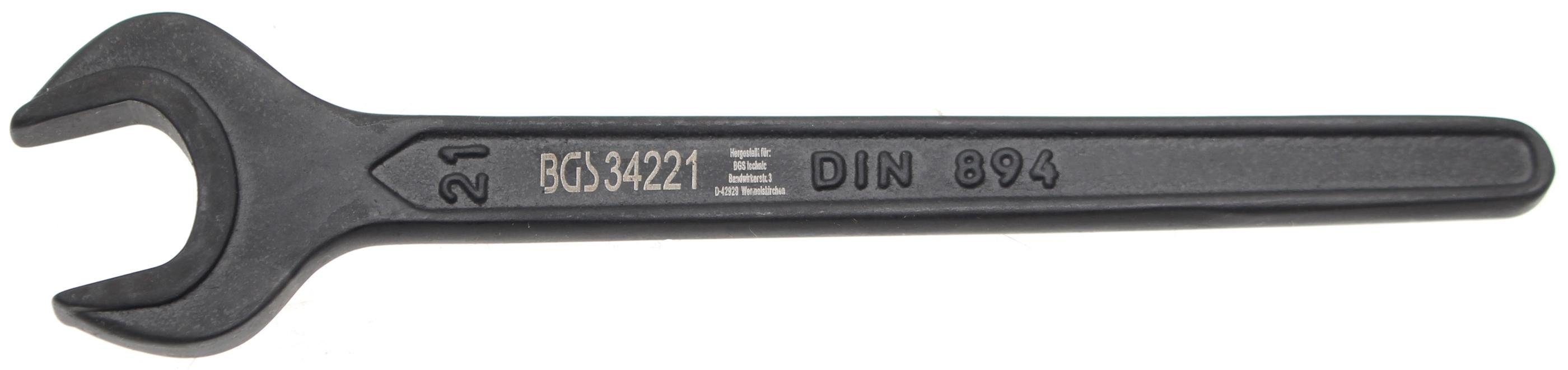 technic DIN 894, 21 SW mm Maulschlüssel Einmaulschlüssel, BGS