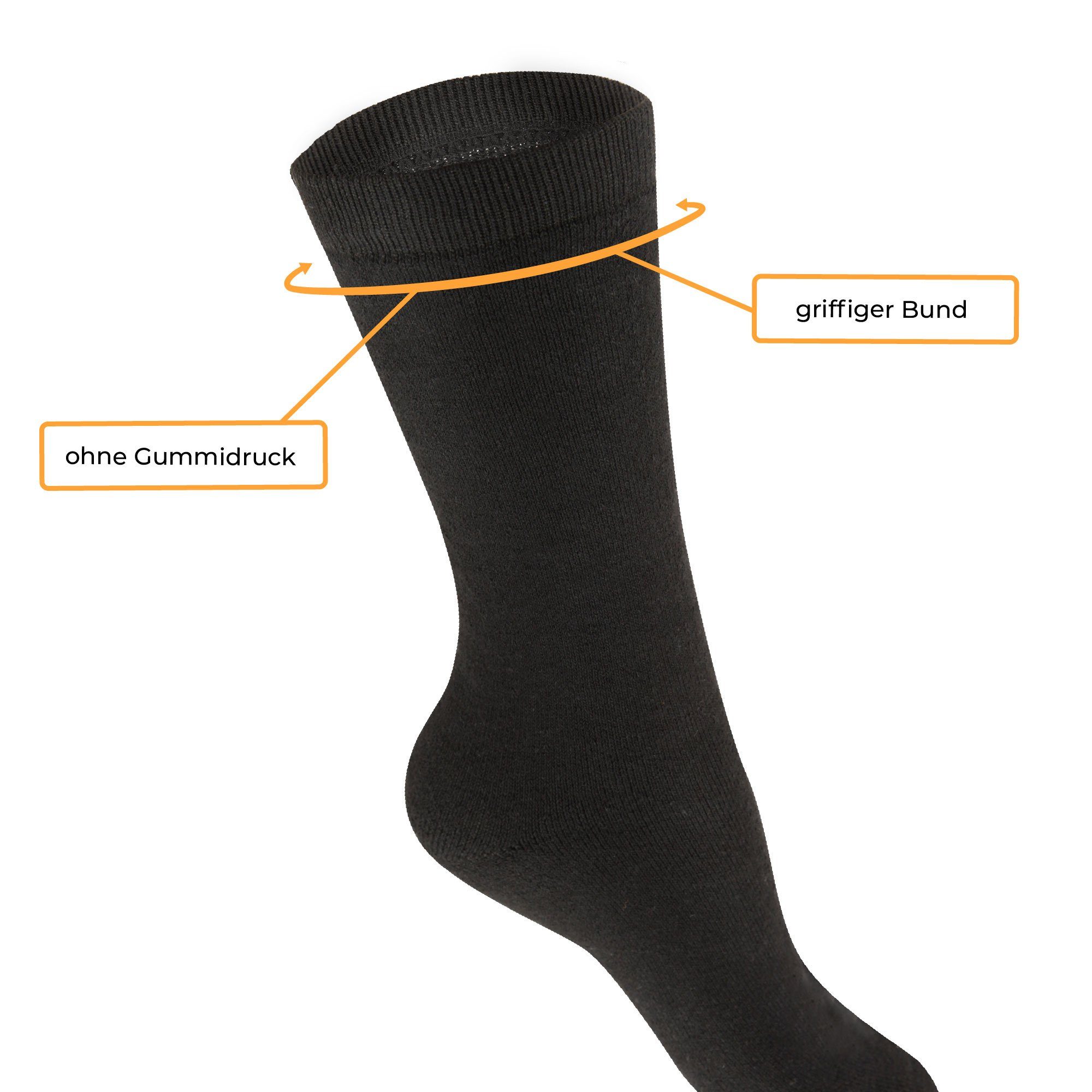 hemmy Fashion Thermosocken Frosty warme Kuschelsocken (Set, 3-Paar) Herren Thermo Socken, Klassische Baumwollsocken Atmungsaktiv Frottee