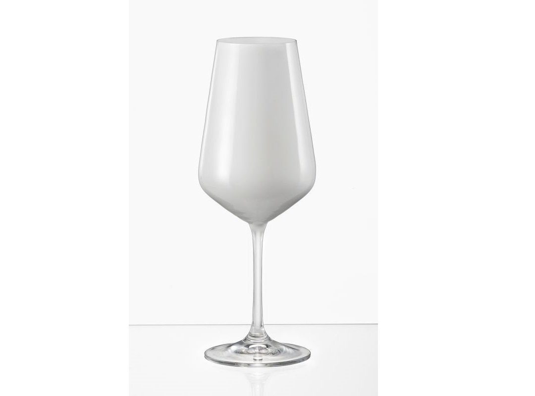 Crystalex Weinglas Black & White, Kristallgläser farbig am Bauch
