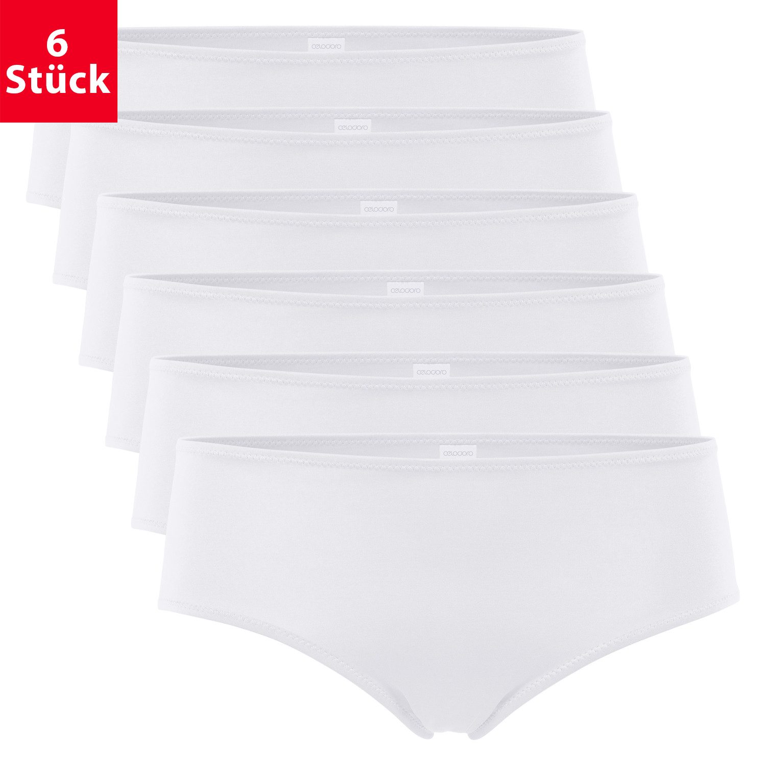 celodoro Panty Damen Panty Hipster (6er Pack) Quick Dry-Faser