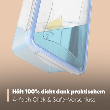 classbach Frischhaltedose C-FHD 4023 K, Frischhaltedosen mit Deckel, 6er Set, 100% dicht