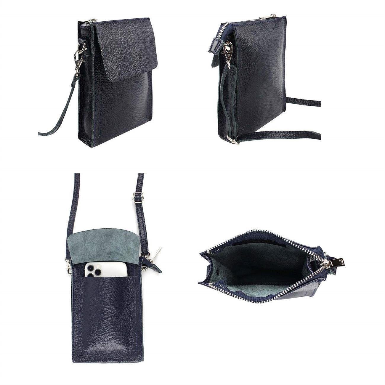 ITALYSHOP24 Schultertasche Damen Leder Handytasche Tasche günstig online kaufen