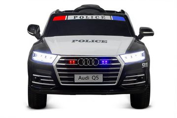 Kidix Elektro-Kinderauto Kinder Audi Q5 Polizei 2x 40W 12V 7Ah Kinderauto Elektroauto