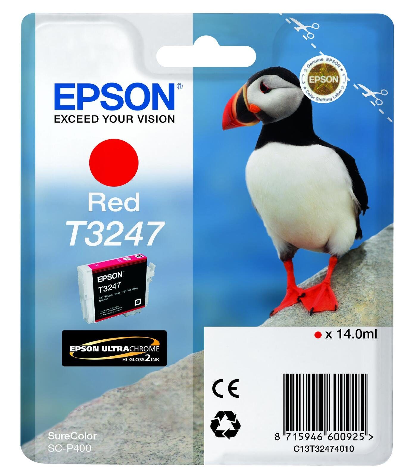 Epson Epson T3247 Druckerpatrone rot Tintenpatrone