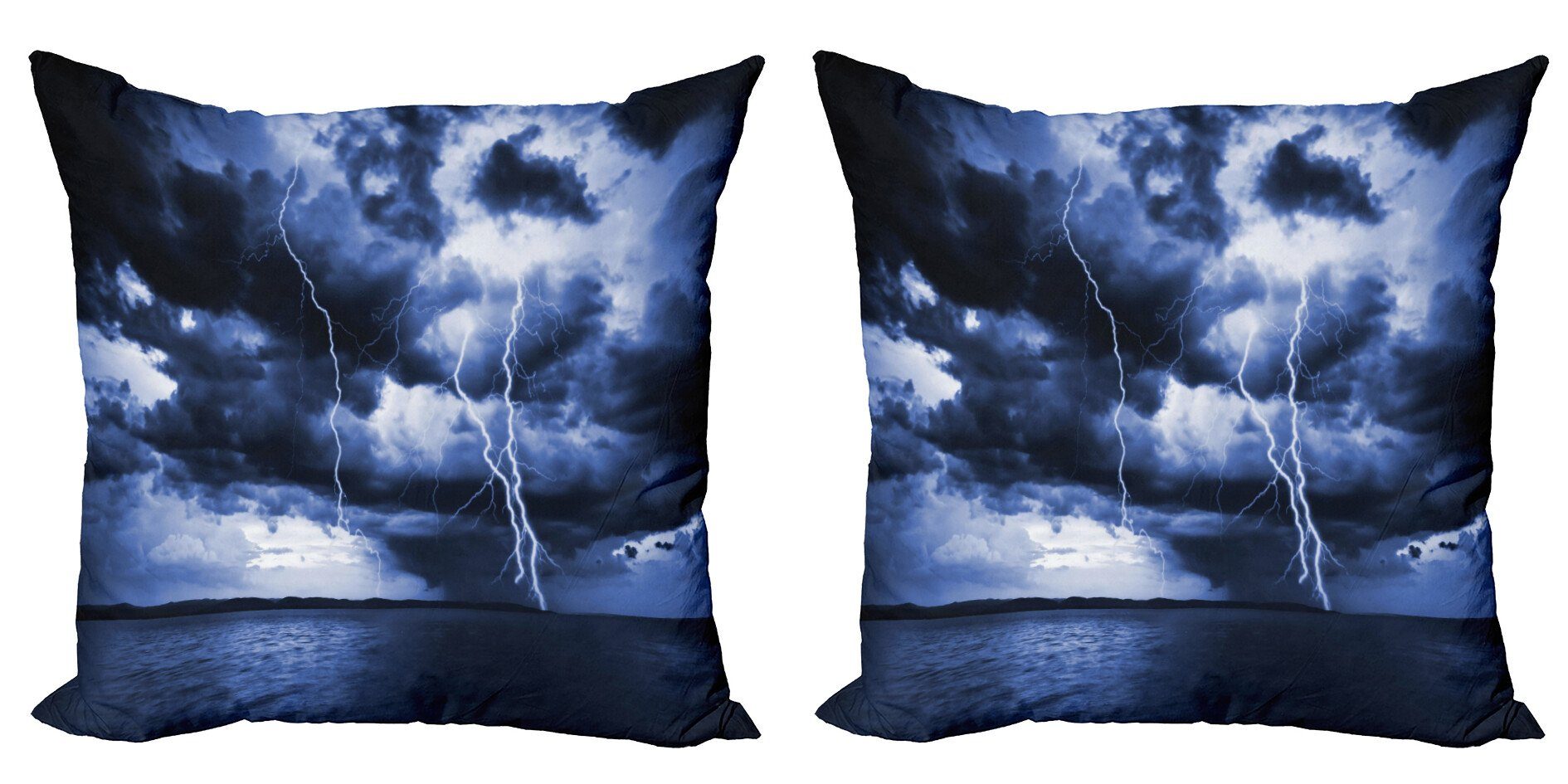 Rays Kissenbezüge Doppelseitiger Modern Regen-Wolken Stück), Digitaldruck, Sturm Accent Abakuhaus (2 Ozean