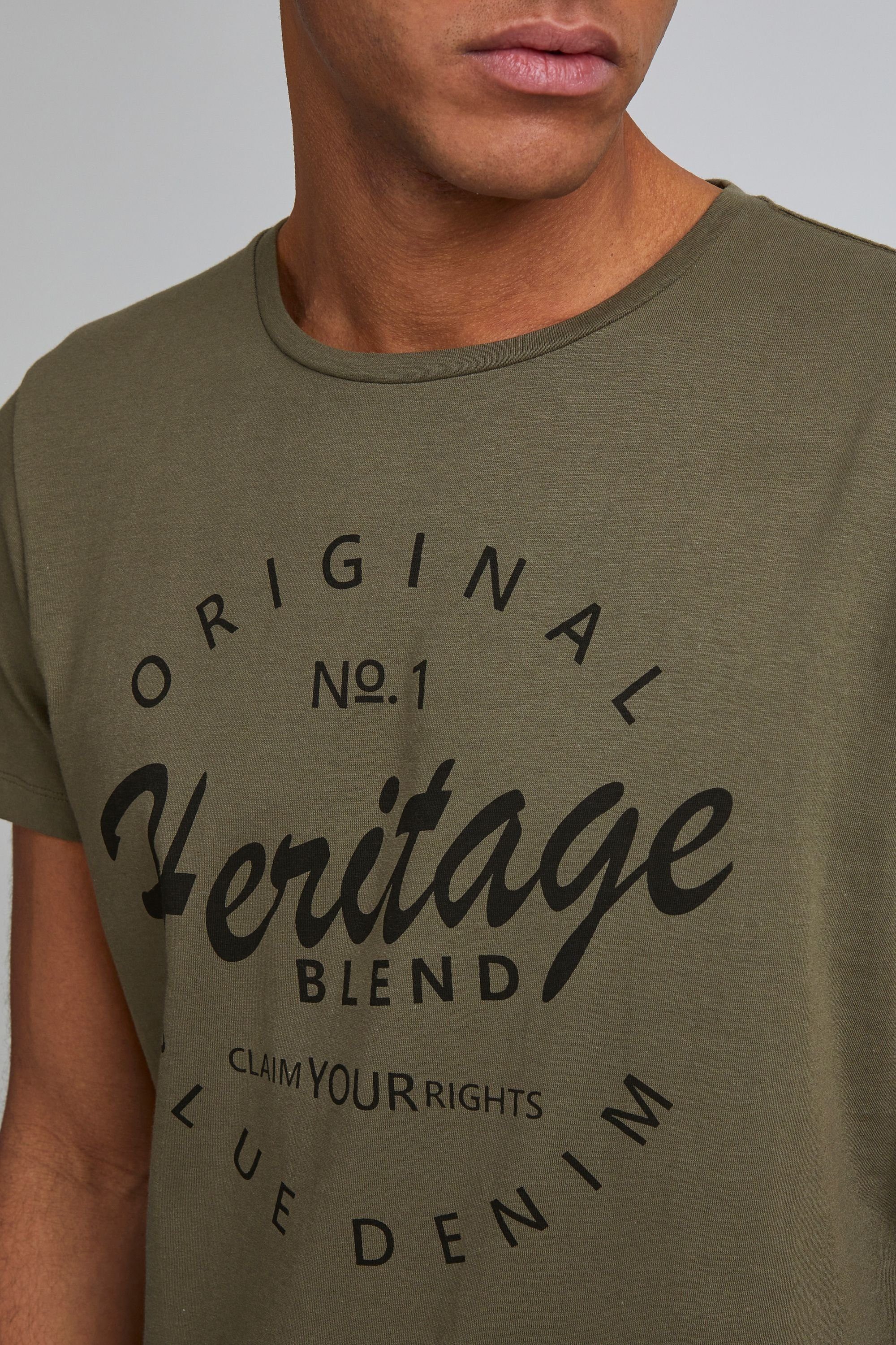 Blend T-Shirt BHAbraham (1-tlg) Klassisches T-Shirt mit Rundhalsausschnitt