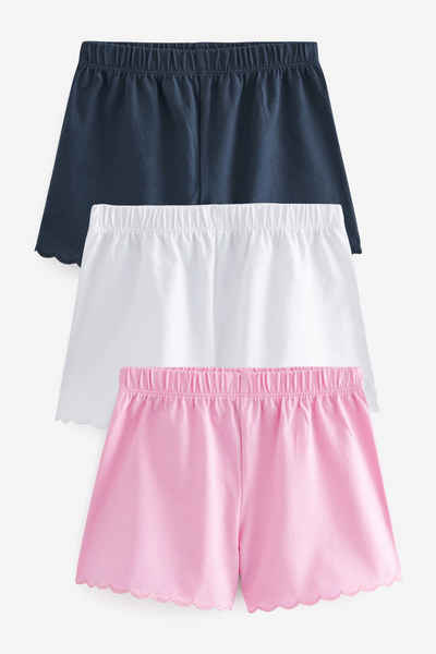 Next Sweatshorts Shorts mit Bogenkantendetails im 3er-Set (3-tlg)