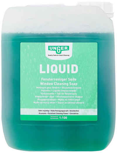 Unger Liquid Reinigungsmittel zur Fensterreinigung, 5 L Glasreiniger
