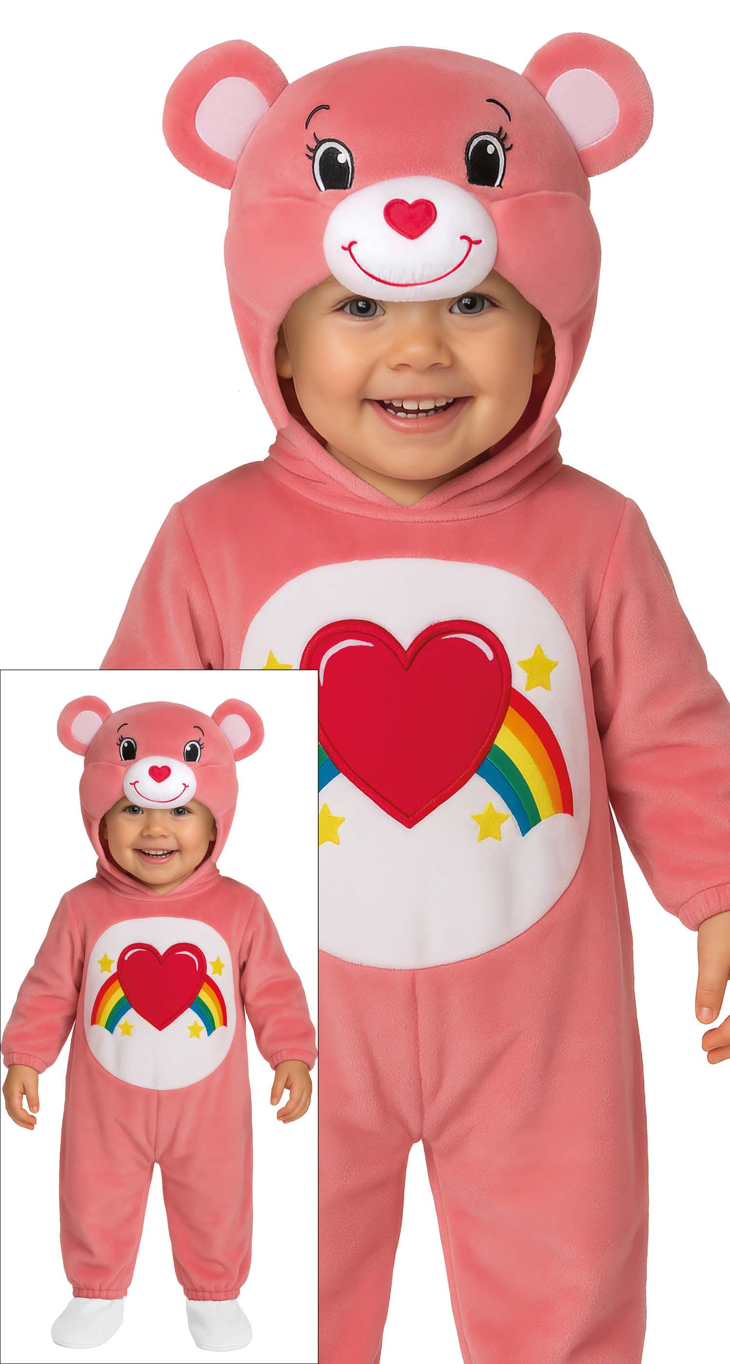 Fiestas Guirca Kostüm, Bär Regenbogen Baby Overall Kapuzenkostüm Lustiges Design Für Karne