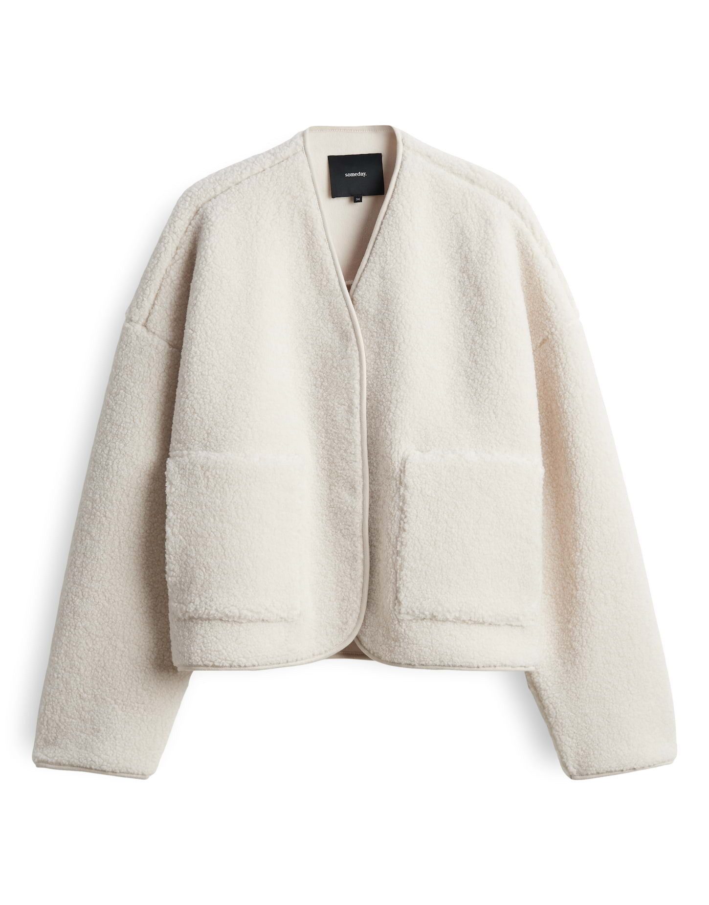 someday Blouson UTEDDY DETAIL Loose Blousonjacke im Shearling Look Wärmende günstig online kaufen