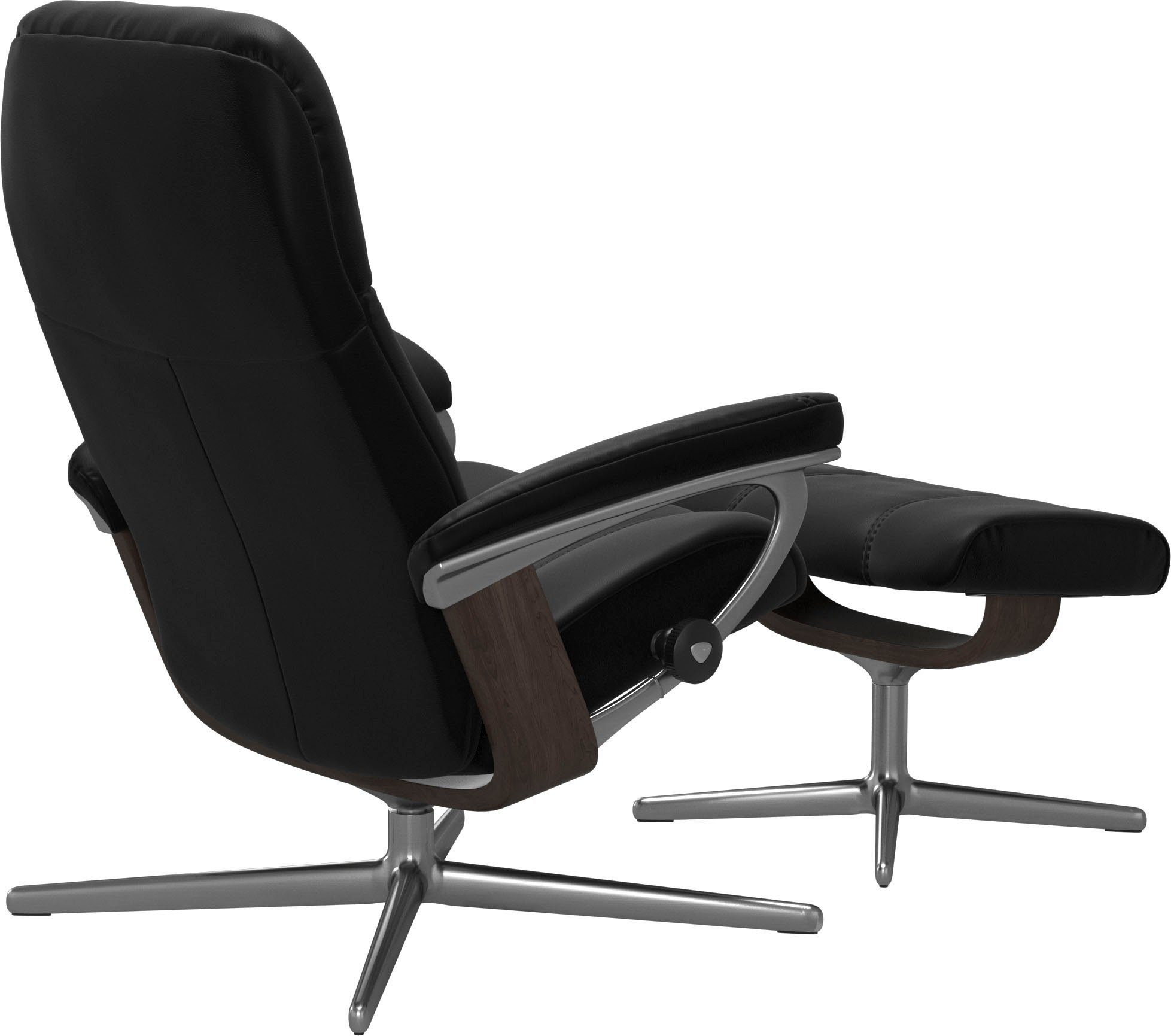 Stressless® Fußhocker Consul, mit Cross Base, Größe S, M & L, Holzakzent Wenge