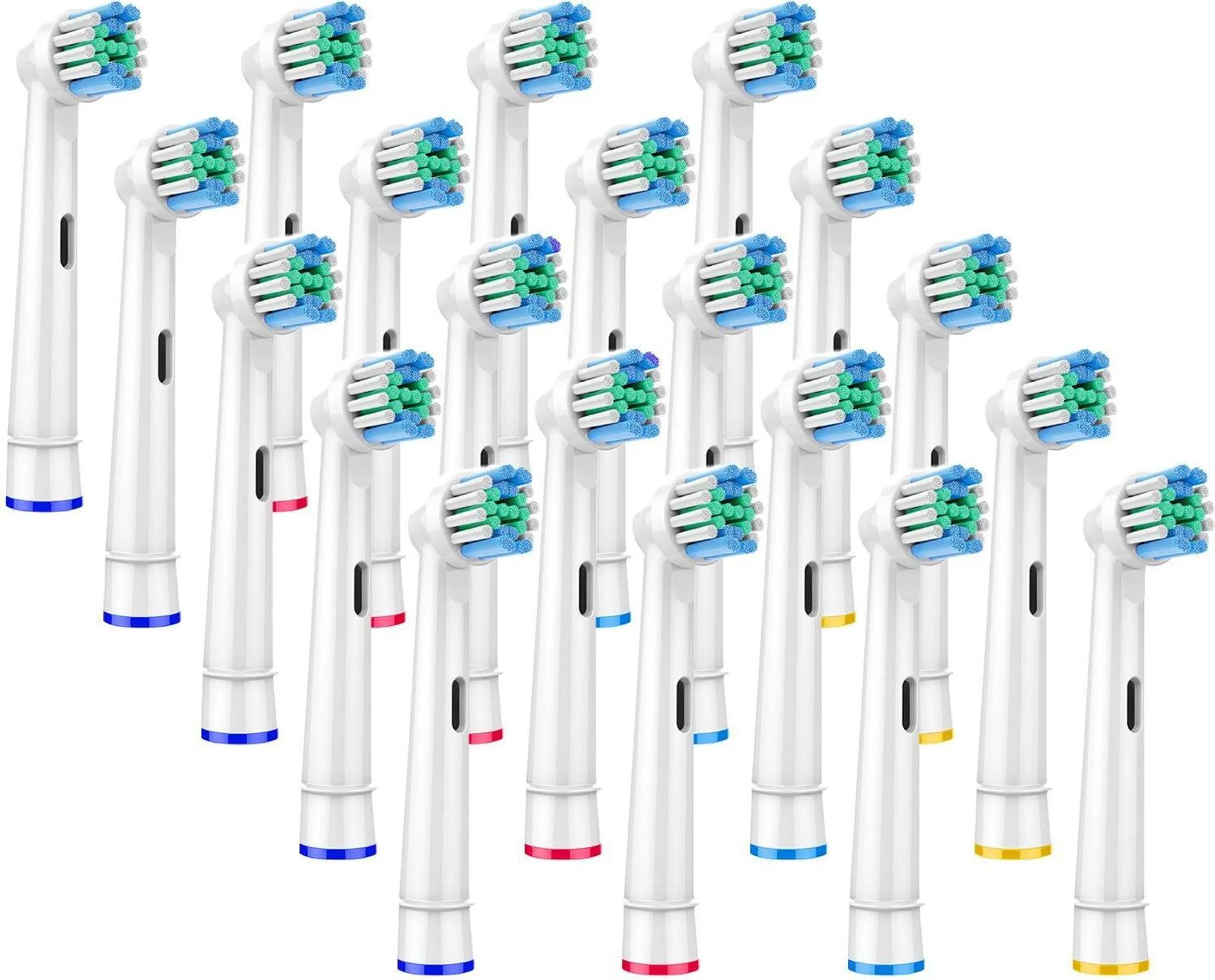 Athlix Aufsteckbürsten 20x Aufsteckbürsten für Oral B Elektrozahnbürsten Ersatzbürsten