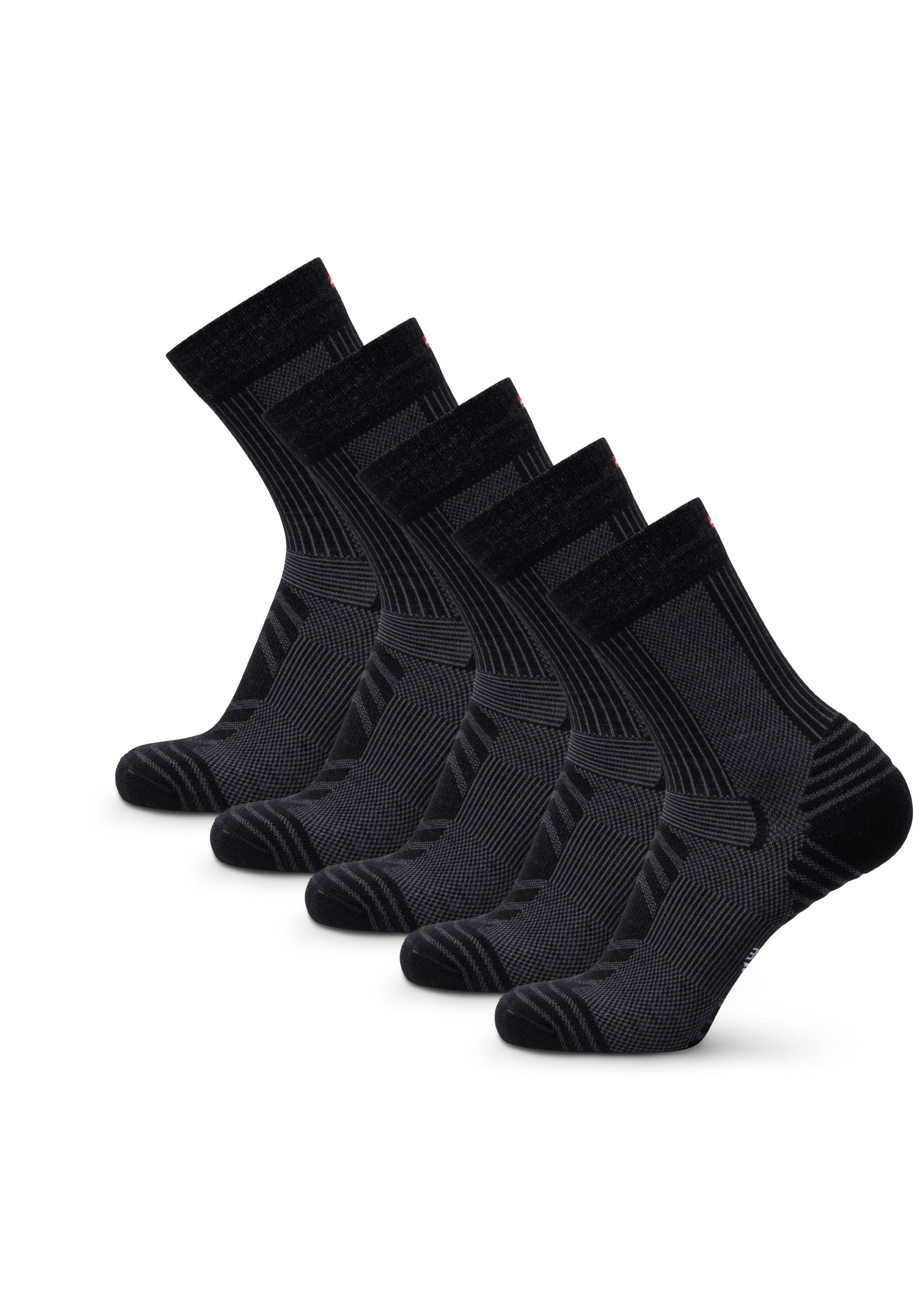 DANISH ENDURANCE Basicsocken Merino Hiking Light (5-Paar) Leicht & gepolste günstig online kaufen