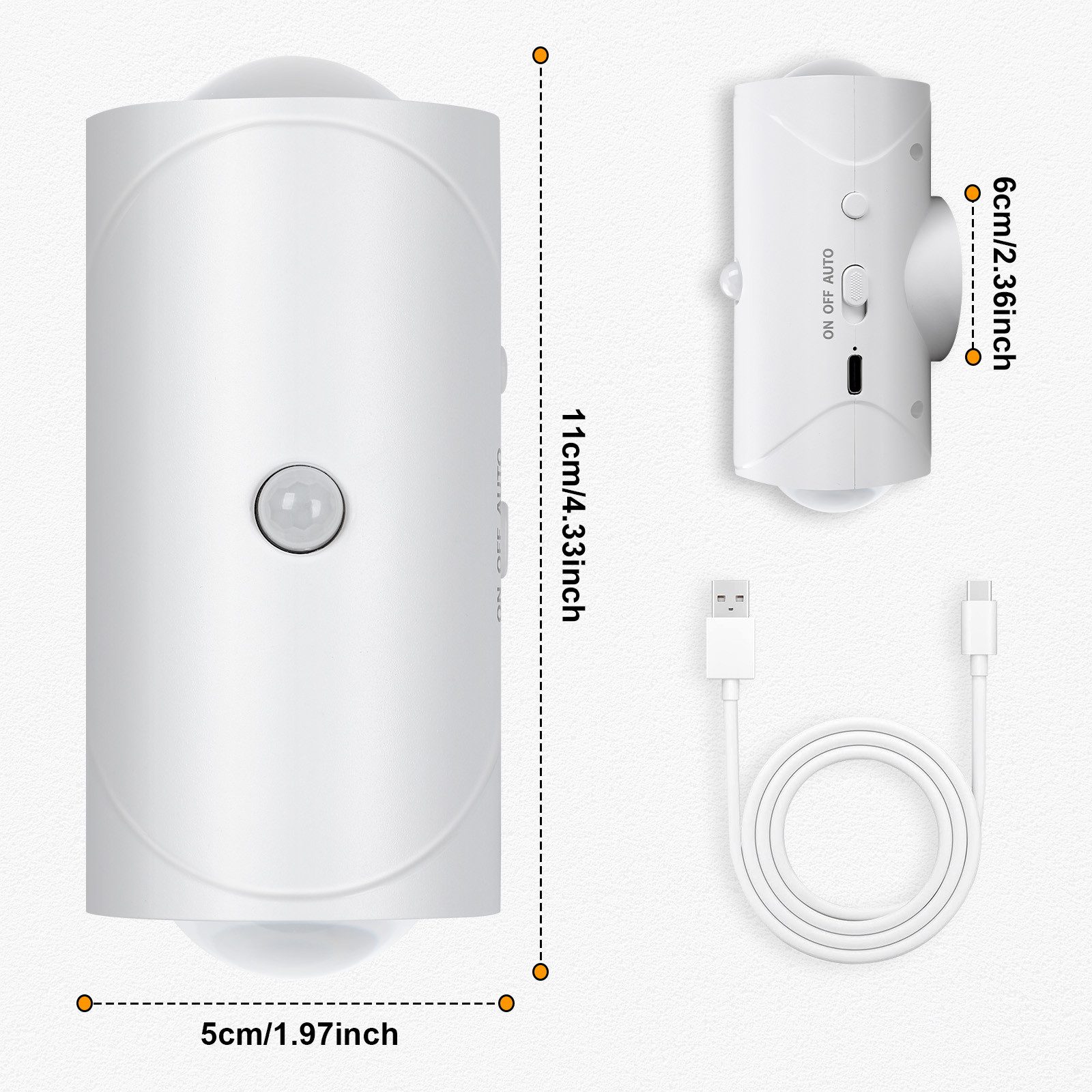 VIVIHEYDAY LED Wandleuchte LED Akku Wandleuchte Innen mit Bewegungsmelder, günstig online kaufen