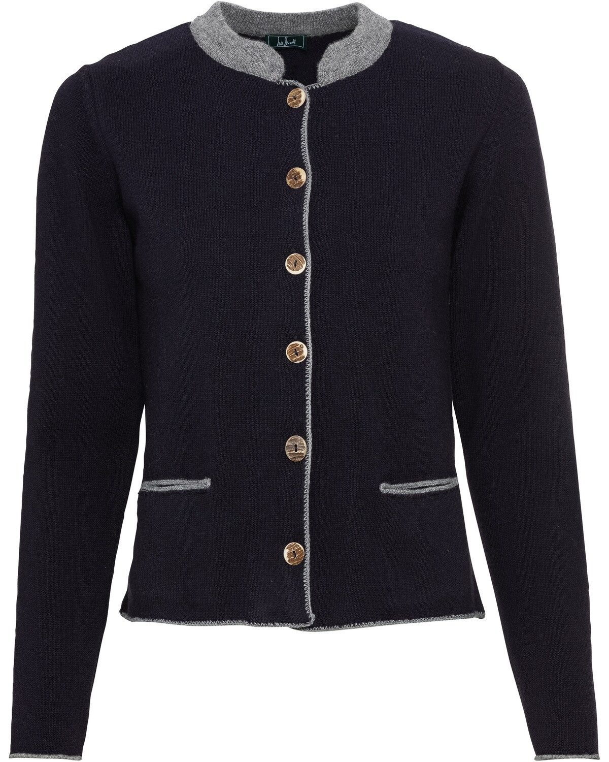 Luis Steindl Strickjacke Strickjacke mit Kellerfalte günstig online kaufen