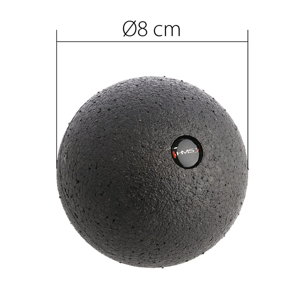 HMS Massageball Faszienball Triggerpunktball Selbstmassage, Spar-Set 1-tlg., 8 cm Durchmesser fest, Triggerpunktmassage, EPP-Schaum, bis 150 kg