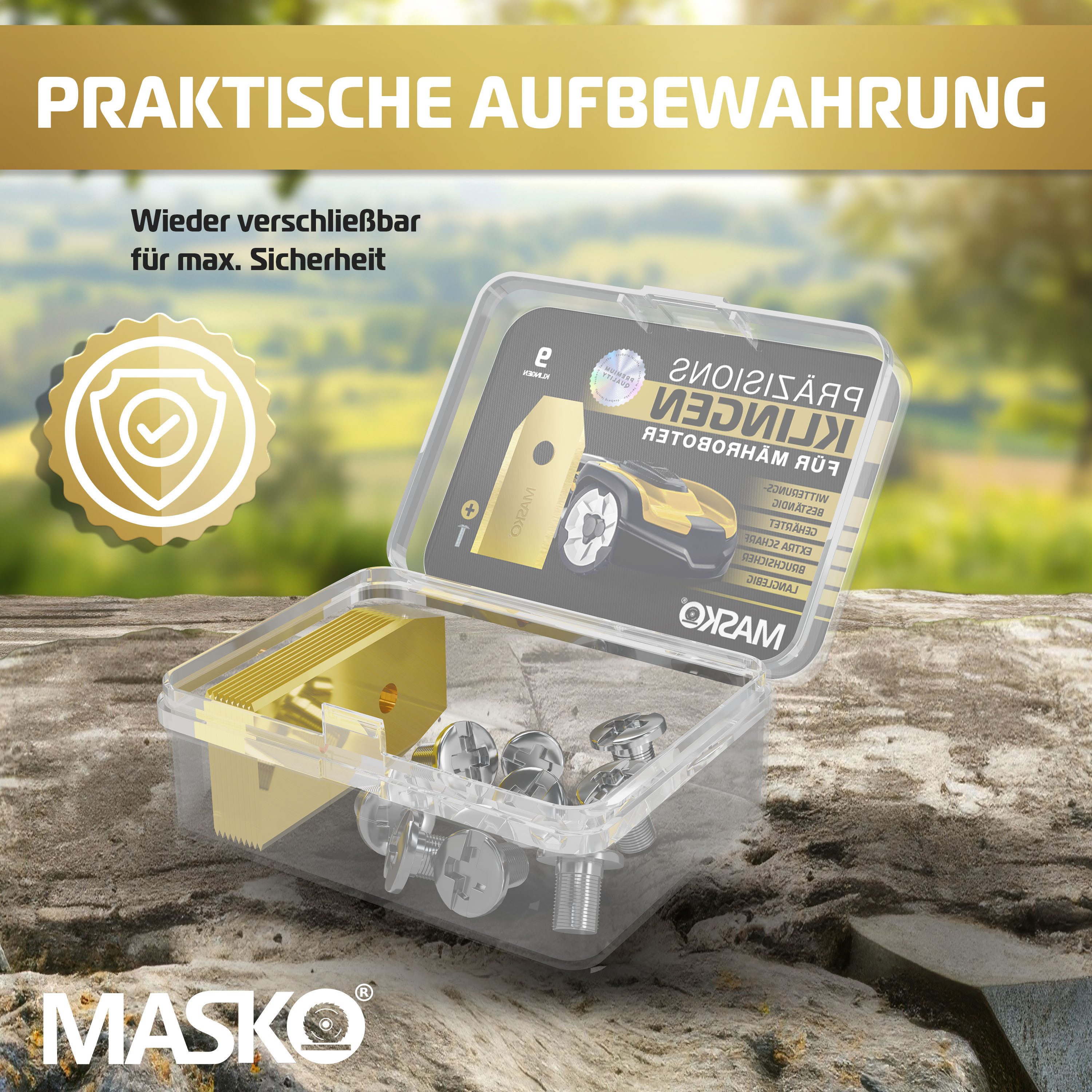 MASKO Mährobotermesser (9-St), Ersatzme...