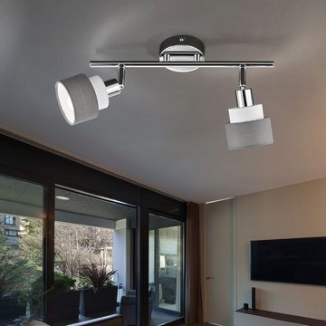 etc-shop LED Deckenspot, Leuchtmittel nicht inklusive, Deckenlampe Deckenstrahler Wohnzimmerleuchte