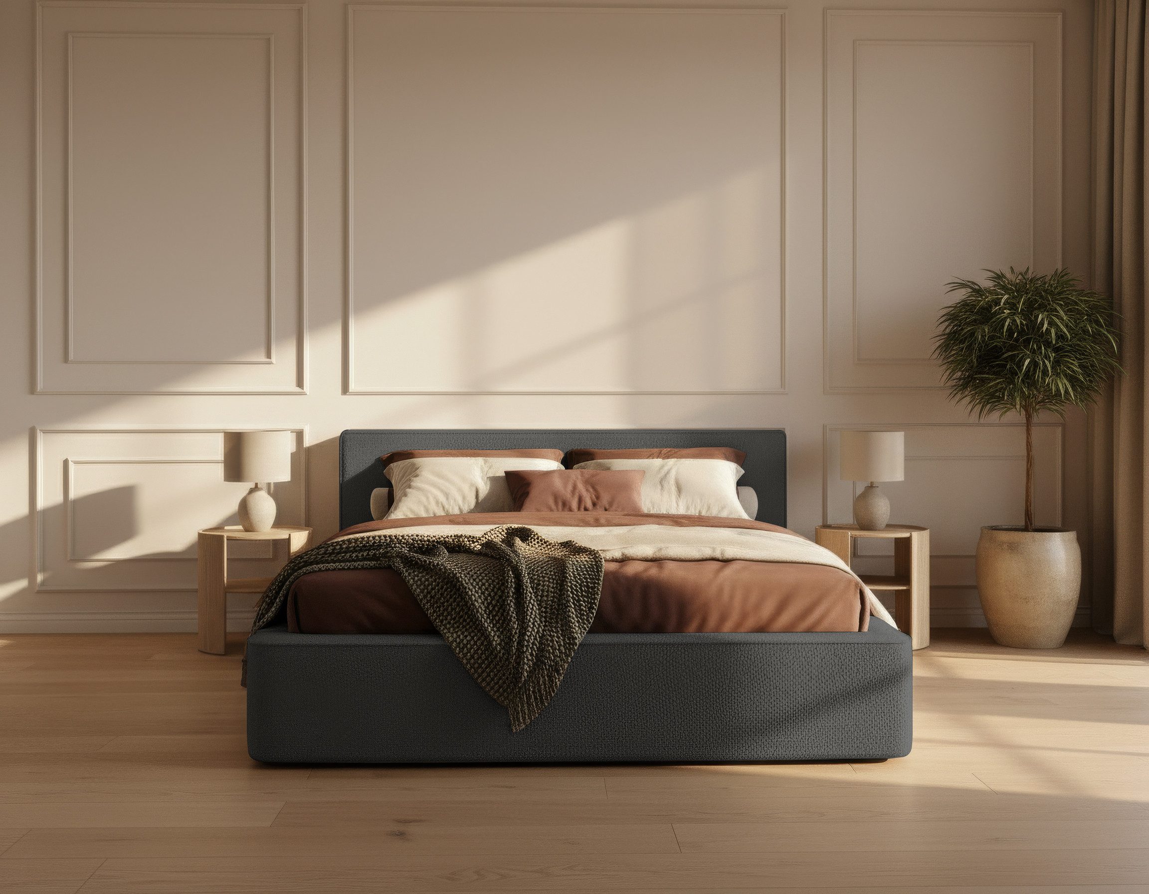 Polsterbett mit Bettkasten, CLOUD 140x200 160x200 180x200 200x200cm