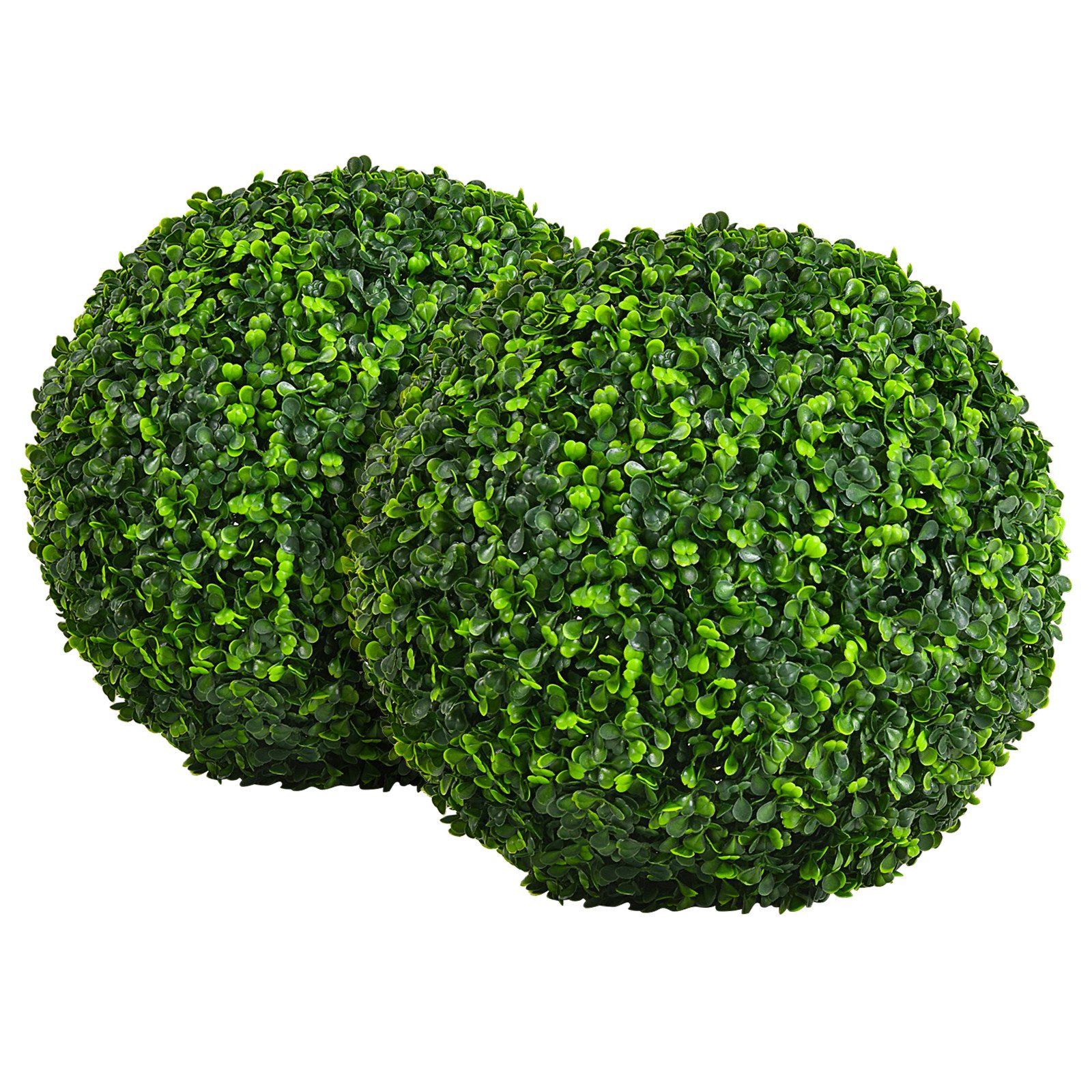 Kunstpflanze 2er Buchsbaumkugel Buchsbaumkugel, COSTWAY, UV-beständig, 40 c günstig online kaufen