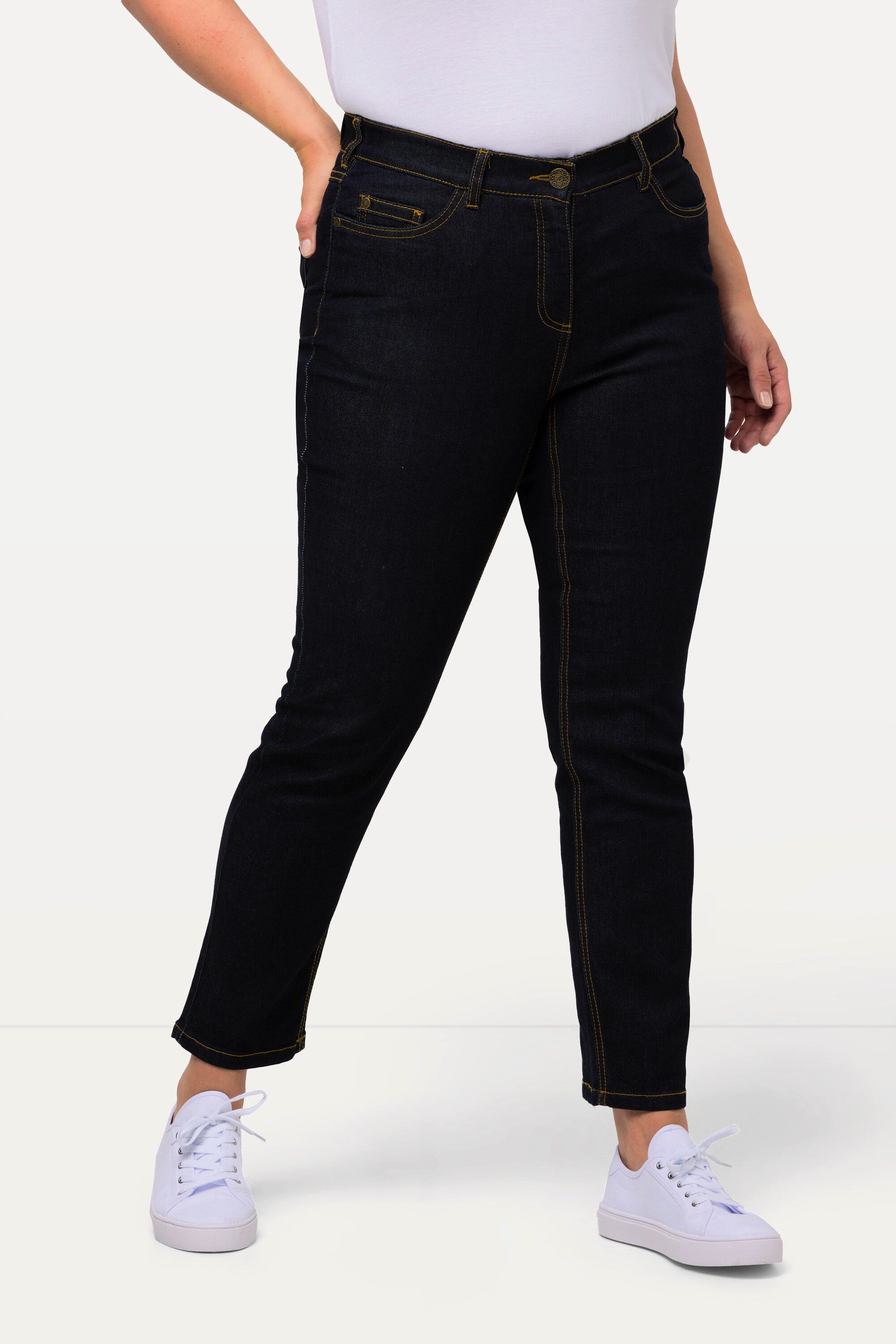Ulla Popken Funktionshose Jeans Sammy Komfortbund schmale 5-Pocket-Form günstig online kaufen