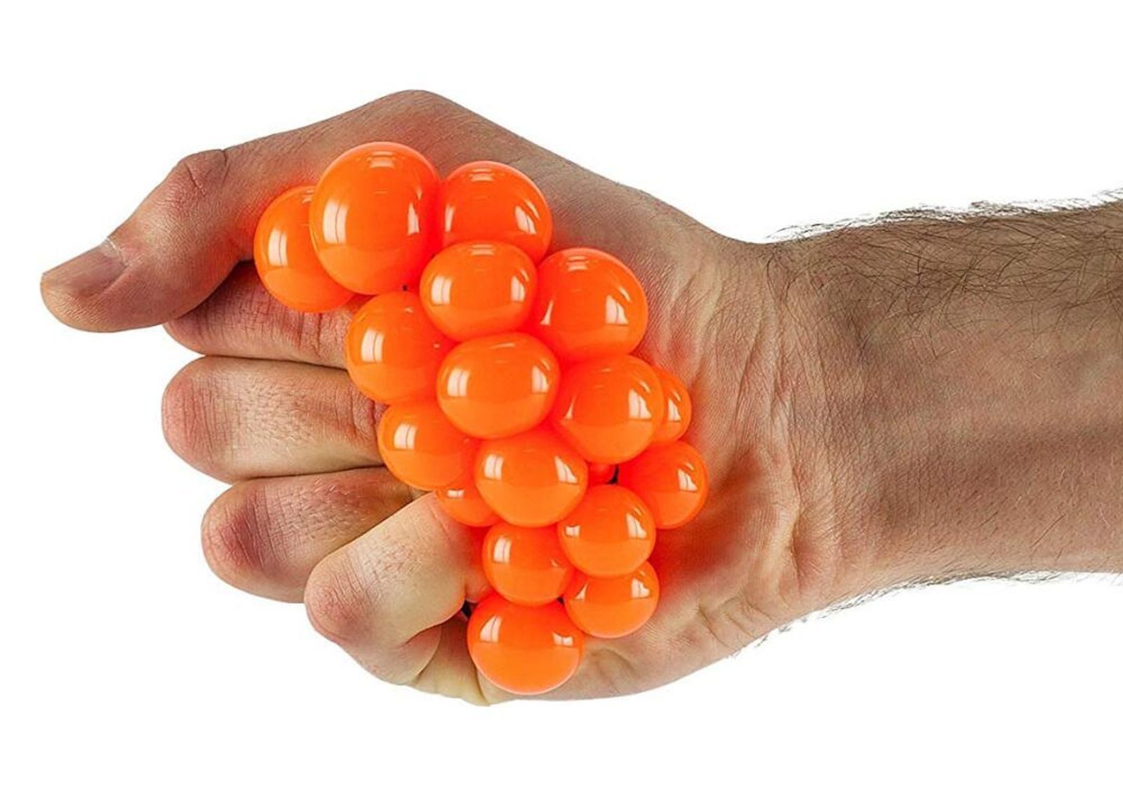BURI Softball 24x Quetschball Mit Netz Kinder Spielzeug Anti Stress Squeeze Mesh (24-St)