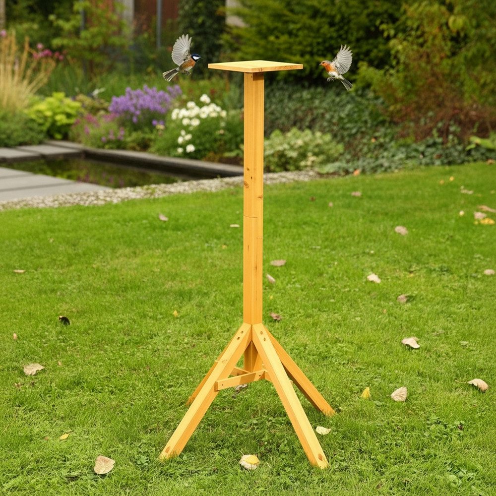 Mucola Vogelhausständer Ständer Vogelhaus Vogelhausständer Vogel Holz Vogelhäuschen Futterhaus, Zubehör für Vogelhäuser, Universell einsetzbar