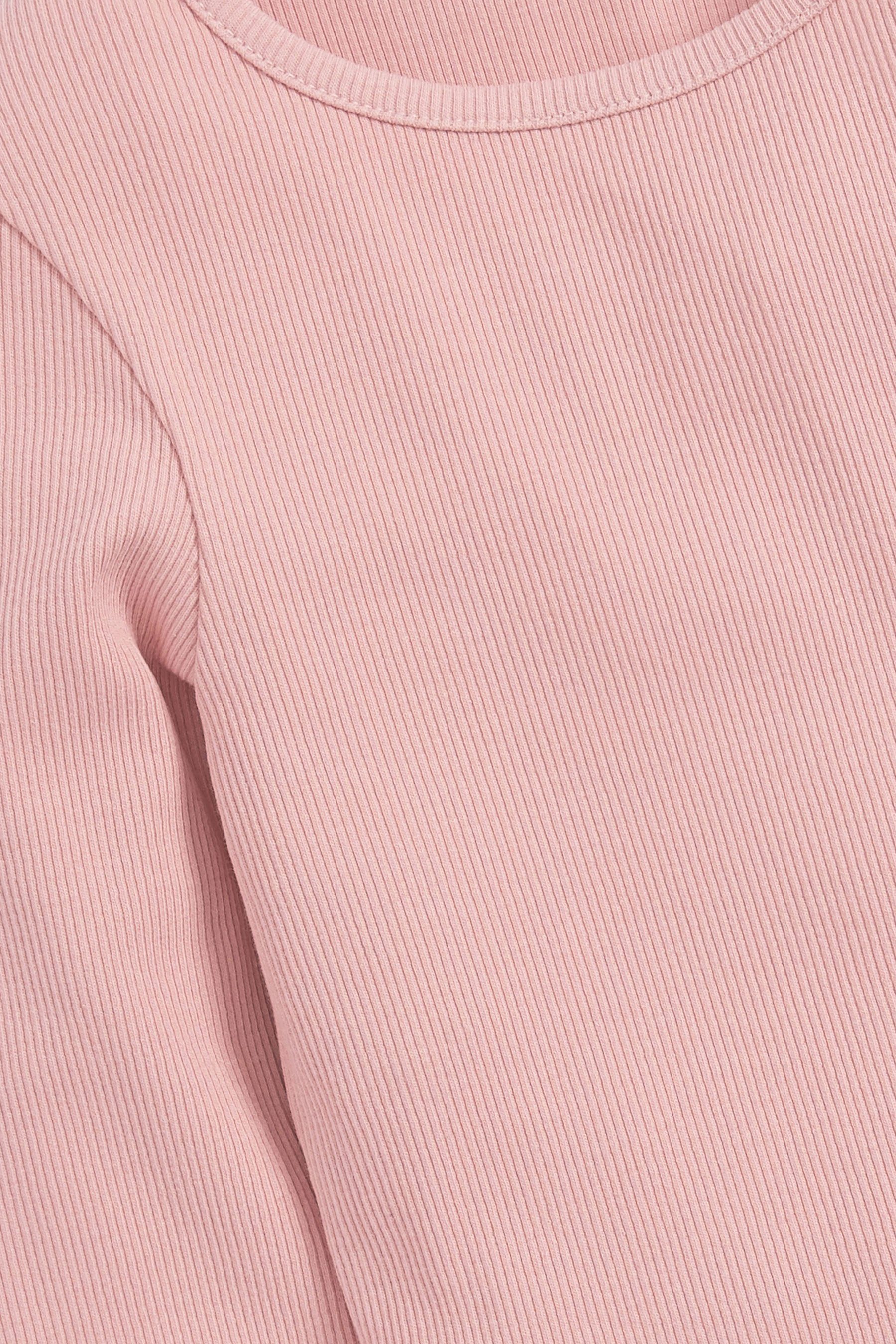Next Langarmshirt Geripptes Pink (1-tlg) Langarmshirt