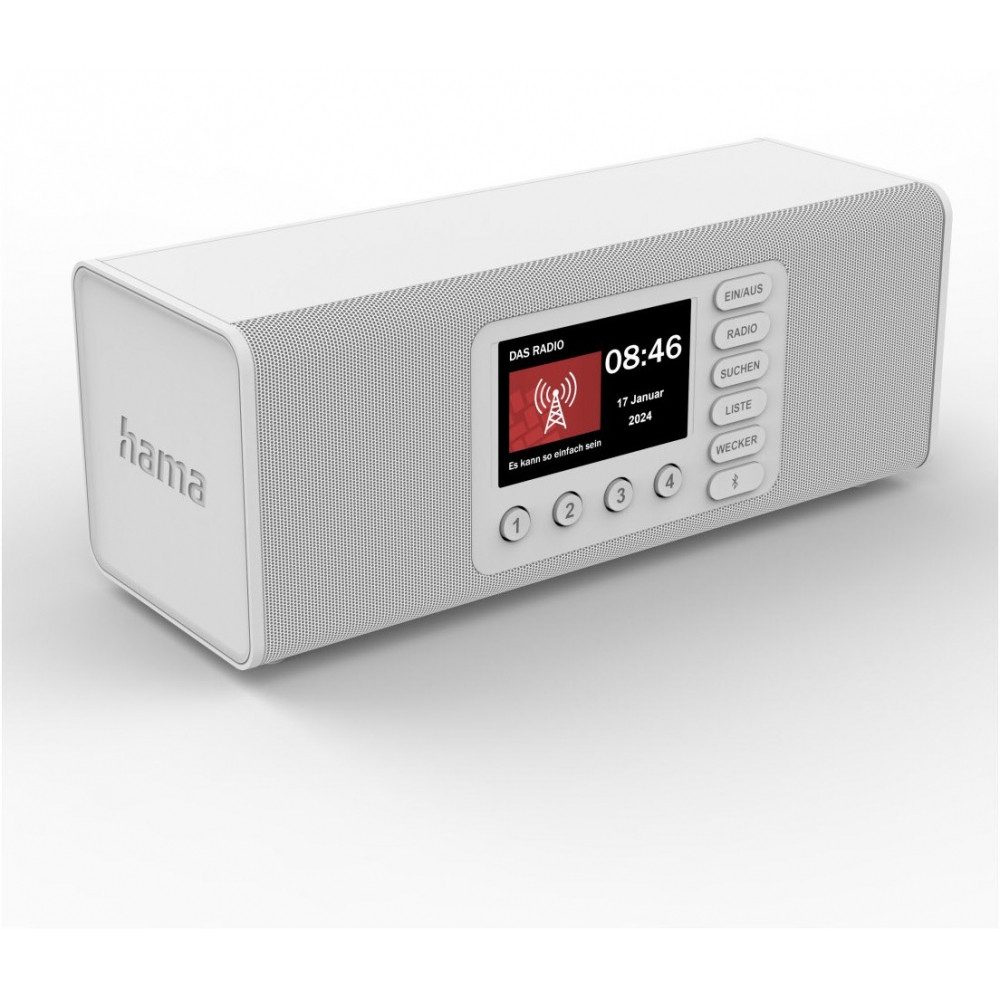 Hama Hama DR2002BT DAB/FM Radio mit Bluetooth Radio (DAB/DAB+/FM, DAB/DAB+/FM, Bluetooth, 4,3"-TFT-Display)