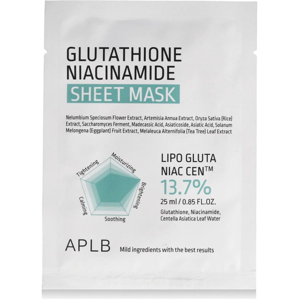 APLB Gesichtsmaske Glutathion-Niacinamid-Tuchmaske