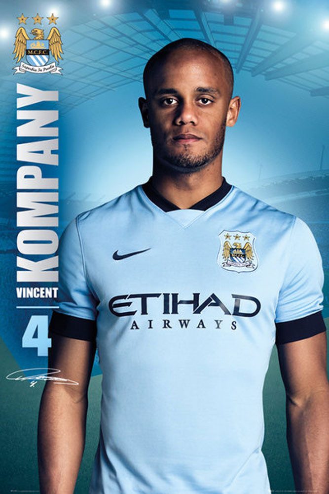 Poster Fußball - Poster - Manchester City - Kompany Stand 14/15