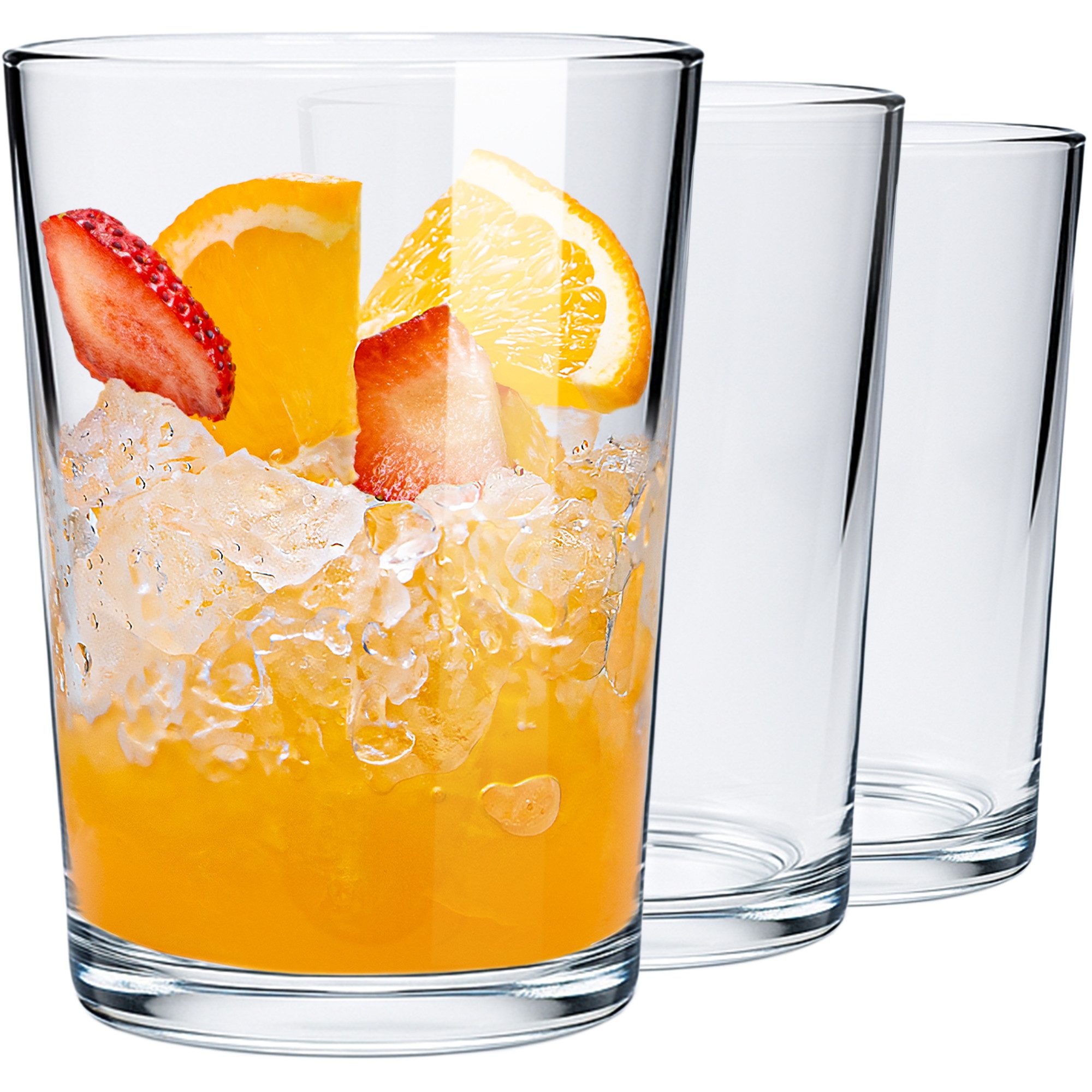 KONZEPT Стекло-Set Trinkgläser Set, groß-500 ml, Kristallklare, ideal für Wasser, Saft & Eisgetränke