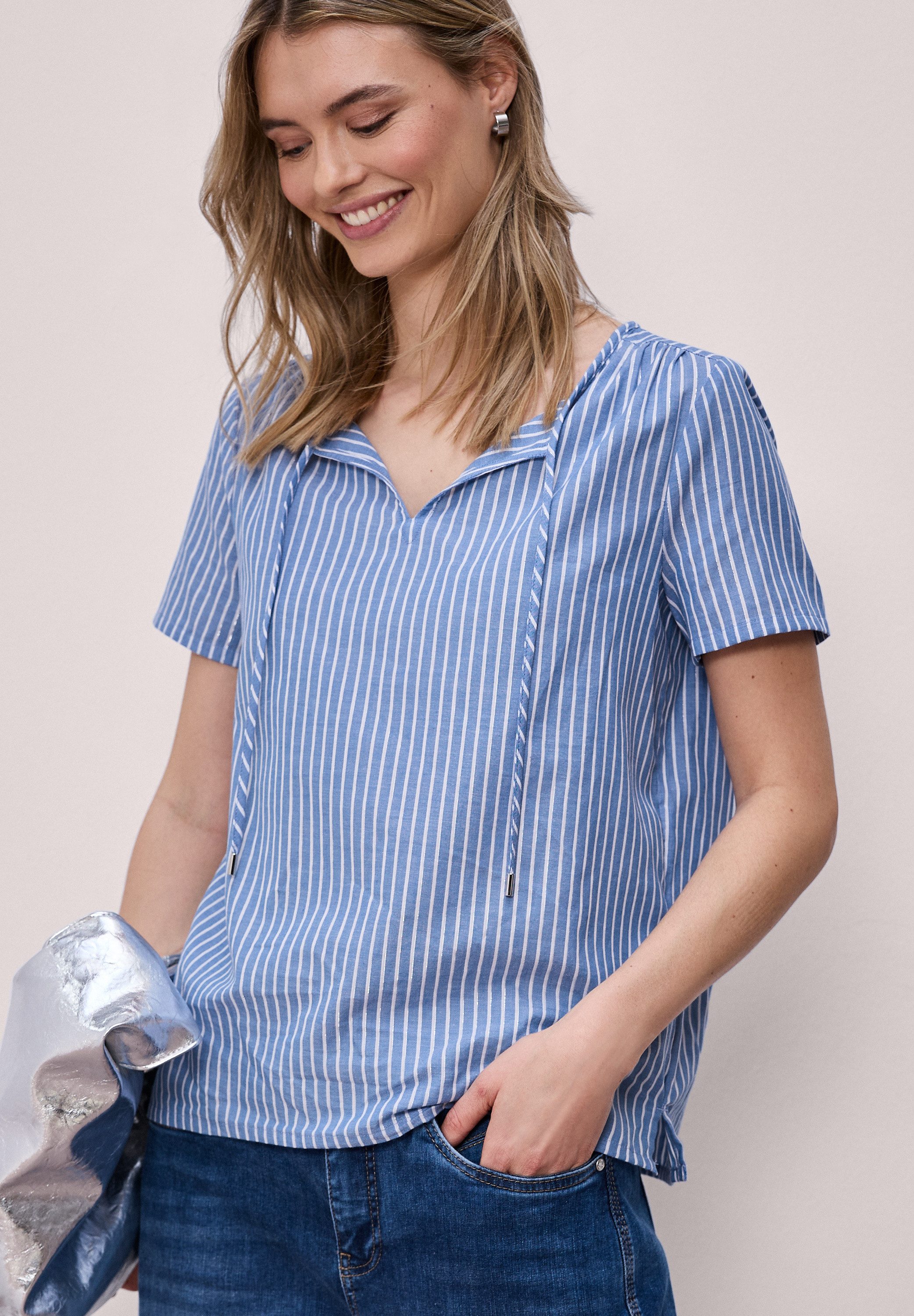 STREET ONE Shirtbluse im Streifendesign günstig online kaufen