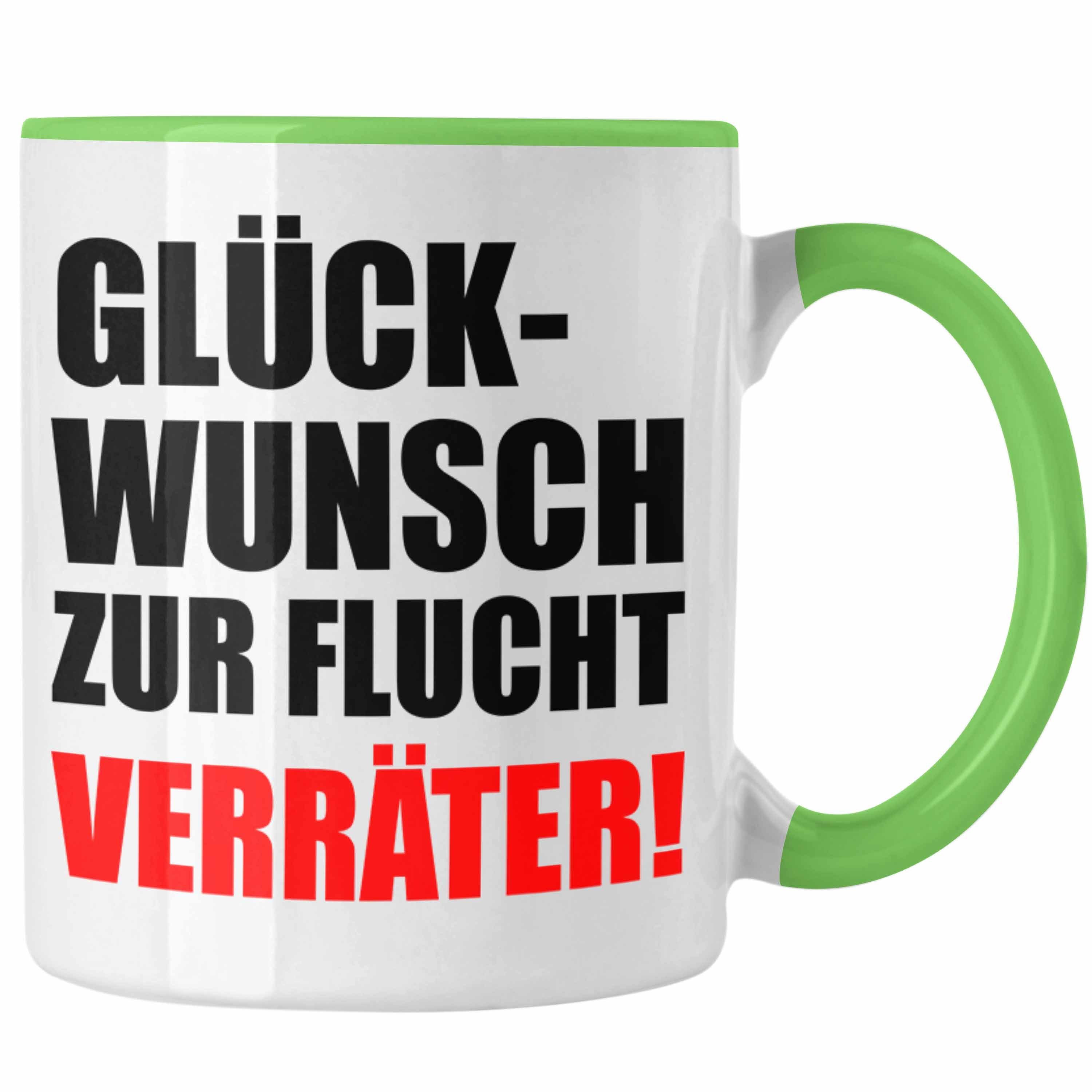 Trendation Sprüche Geschenk Abschiedsgeschenk Zur Kollege Kollegin Kaffeetasse Lustig Glückwunsch Grün Trendation Tasse Jobwechsel Flucht -