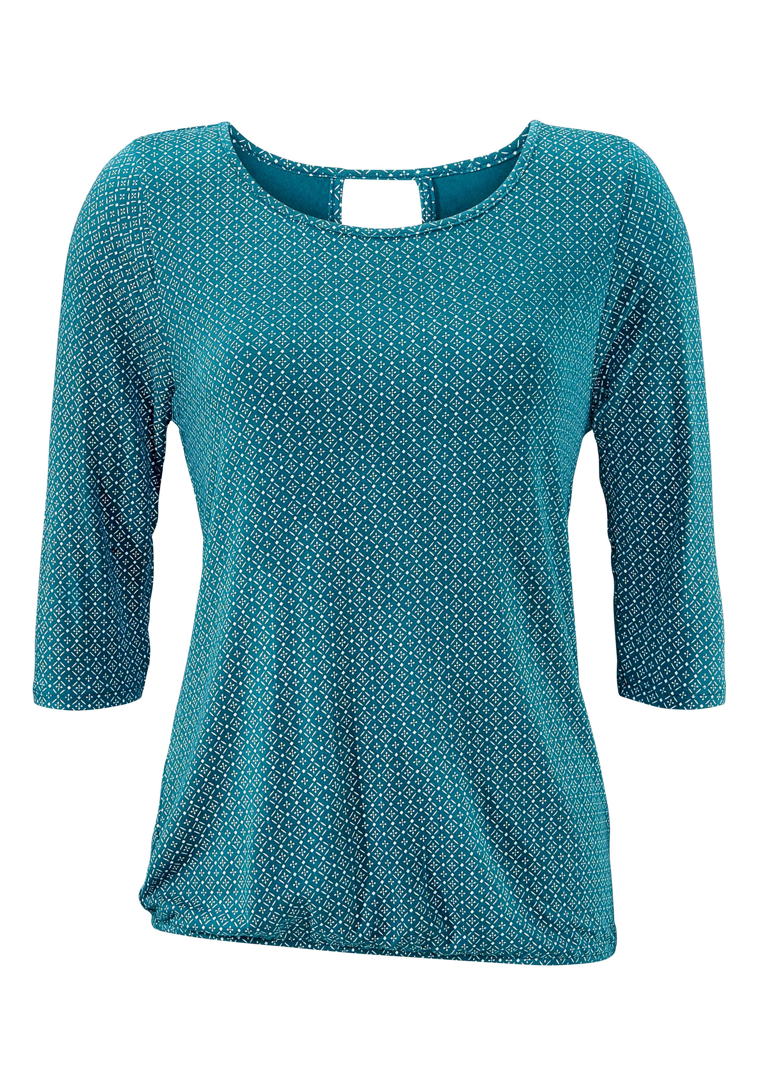 LASCANA 3/4-Arm-Shirt "mit modischem Cut-out", (2er-Pack), aus weichem Visk günstig online kaufen