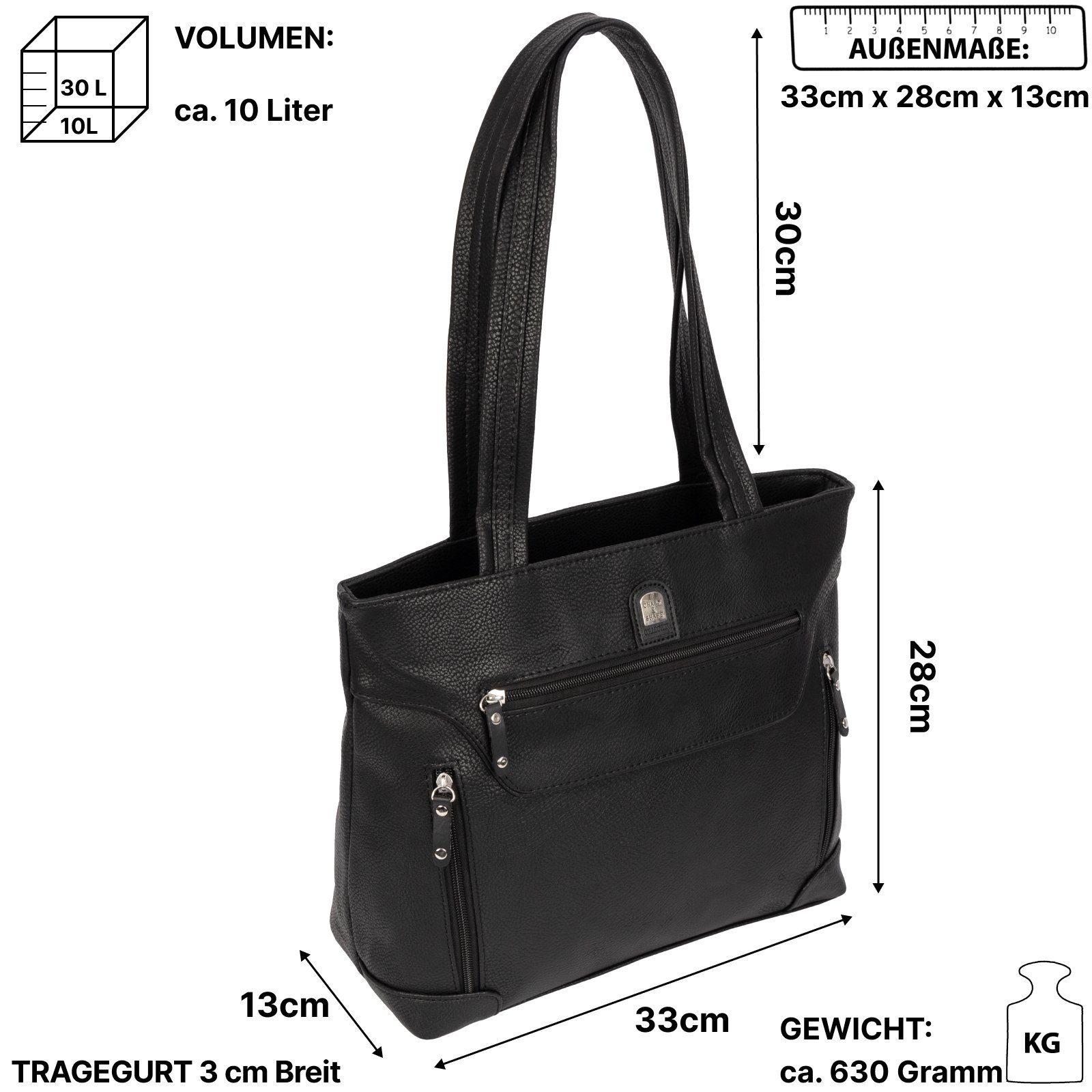 EAAKIE Umhängetasche Damen Tasche Schultertasche Umhängetasche Leder Optik Handtasche, als Schultertasche,Shopper,Handtasche tragbar – Bild 2 von 5