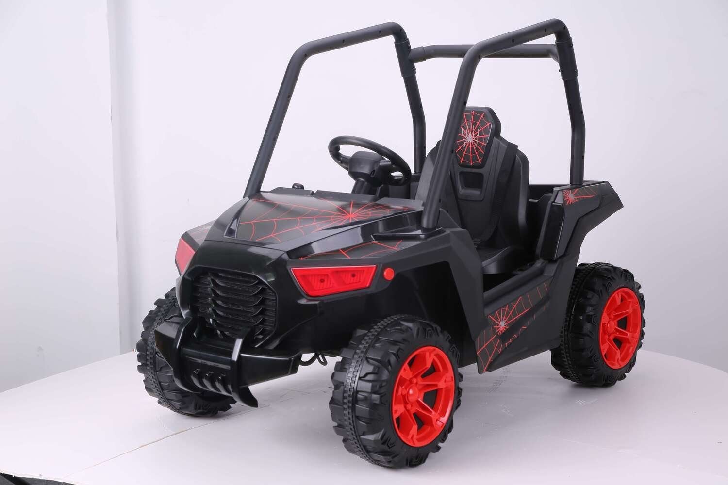 BoGi Elektro-Kinderauto Buggy 12V, 2x25W Motor, Musik, 2,4GHz Fernbedienung, Fahrspaß für Kinder mit Stil – Buggy 12V Kinderfahrzeug