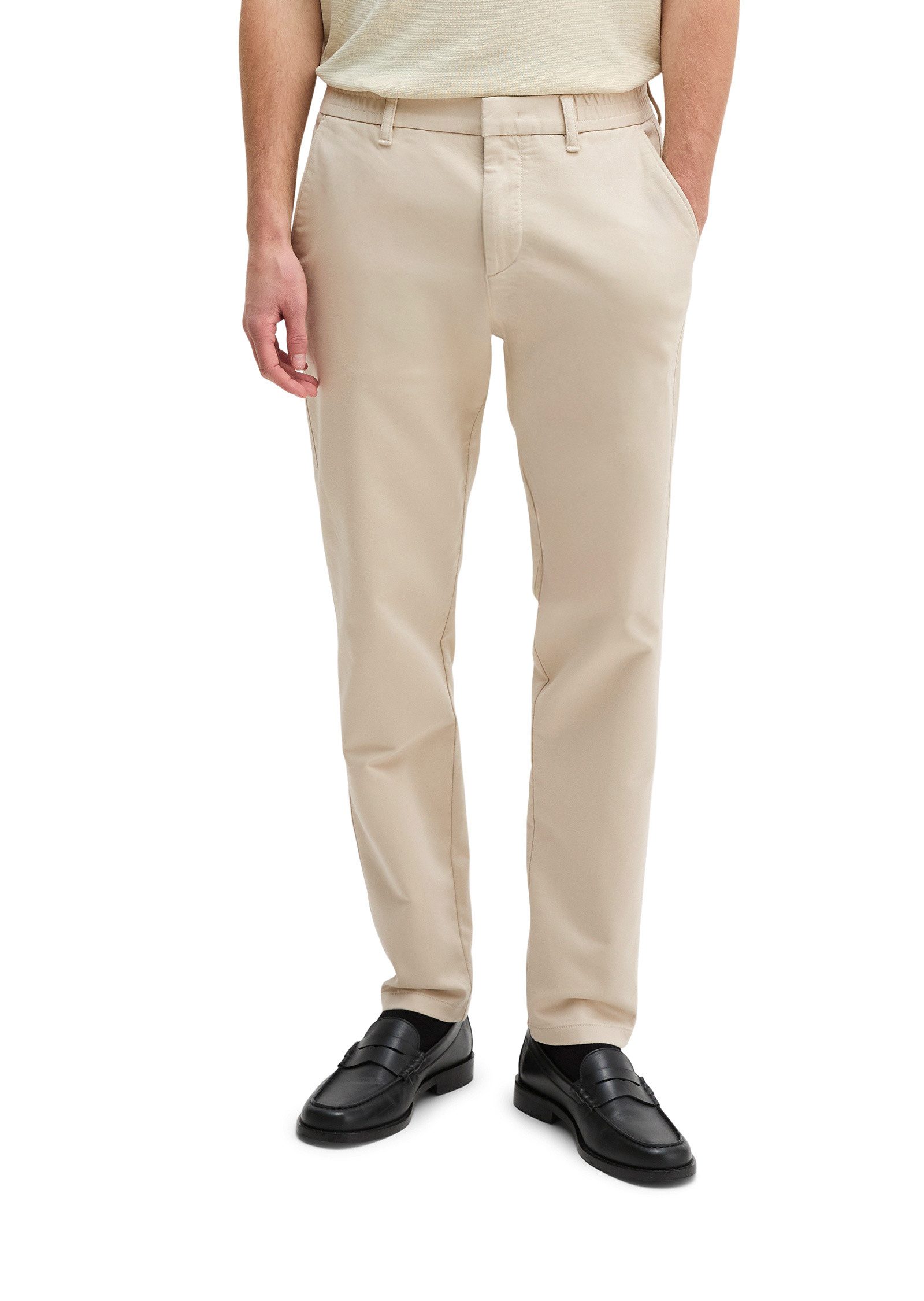 Marc O'Polo Chinohose aus elastischem Bio-Baumwollsatin