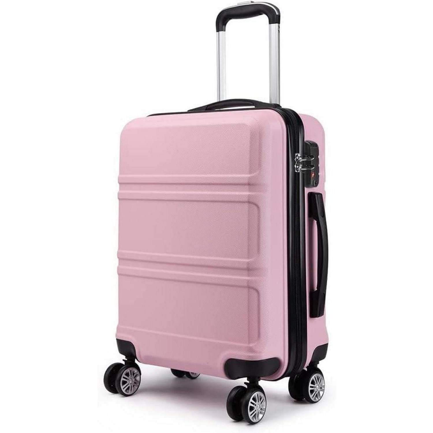 Hartschalen-Trolley Koffer Trolley Reisekoffer XL (74cm) Pink