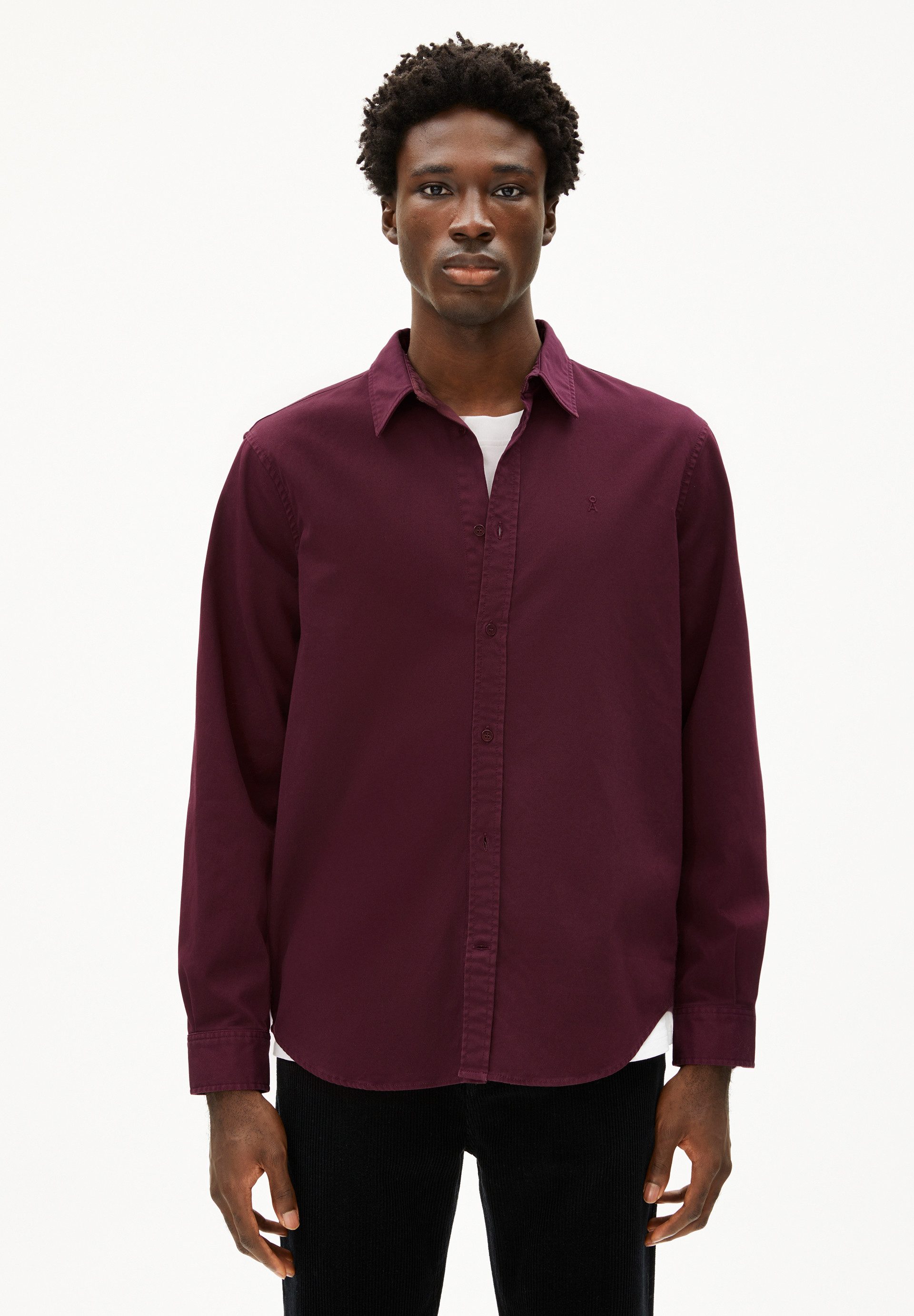 Armedangels Langarmhemd GIAALO GMT DYE Longsleeve aus Bio-Baumwoll Mix (1-tlg., Relaxed Fit) Relaxed Fit