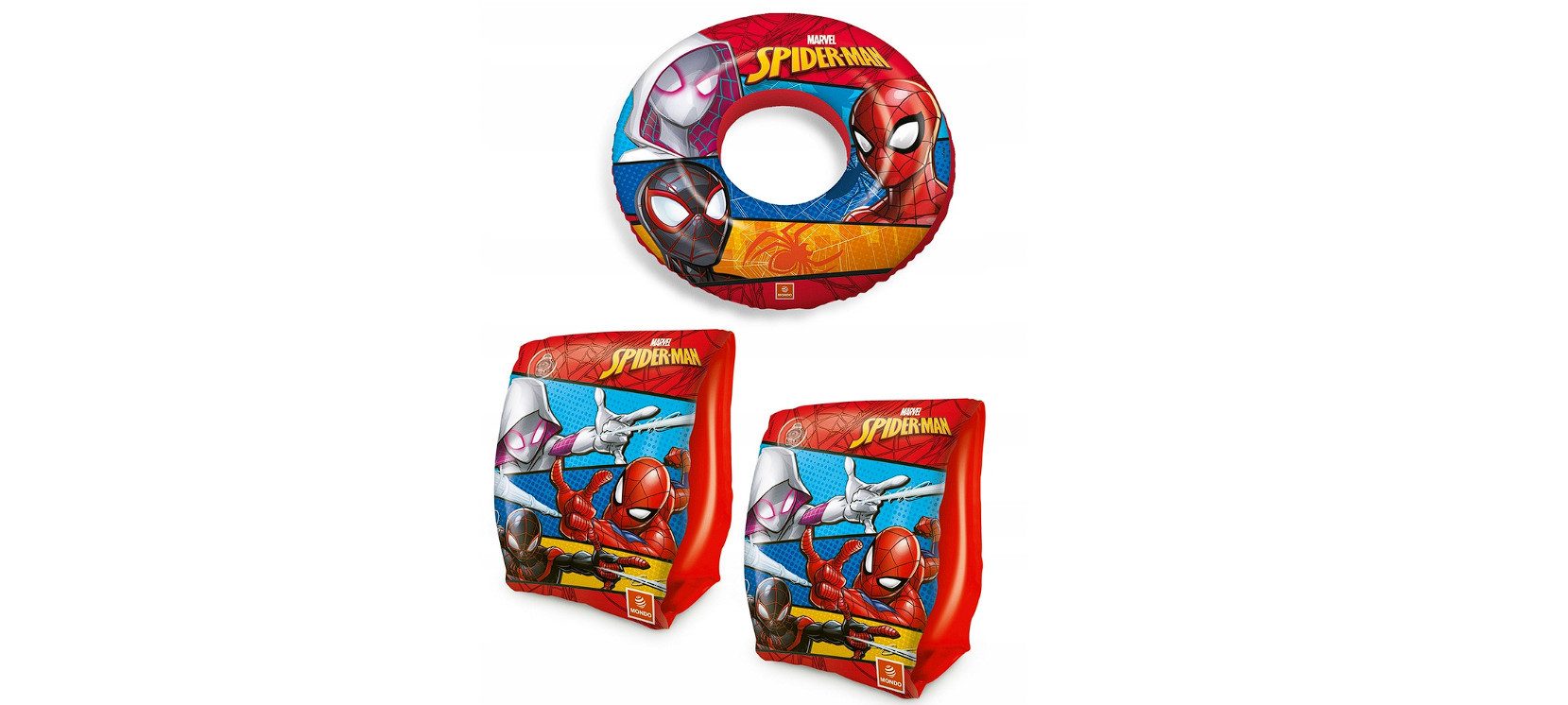 Festivalartikel Schwimmhilfe Spider-Man Schwimmring + Armbänder für Kinder (1-tlg)