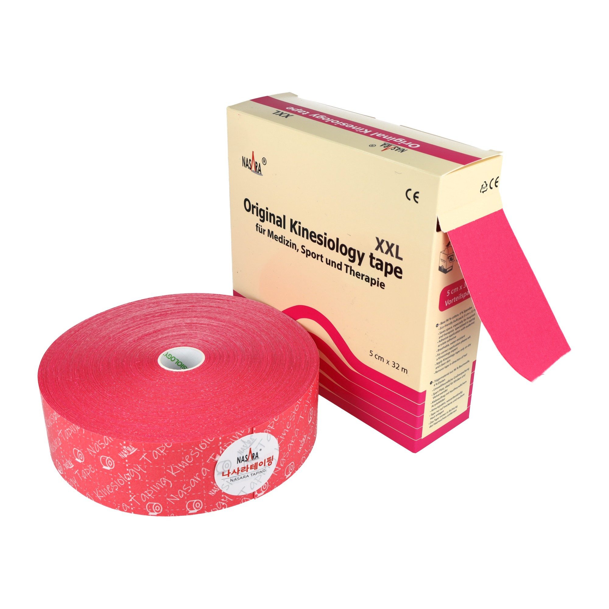 NASARA Kinesiologie-Tape 5cm x 32m in 10 Farben