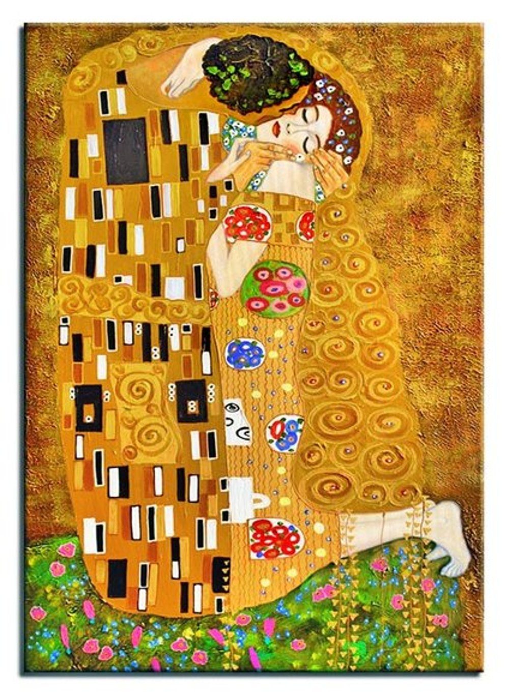 handgearbeitet ein jedes Gemälde Bild Gustav JVmoebel Unikat, Klimt »G17415«,
