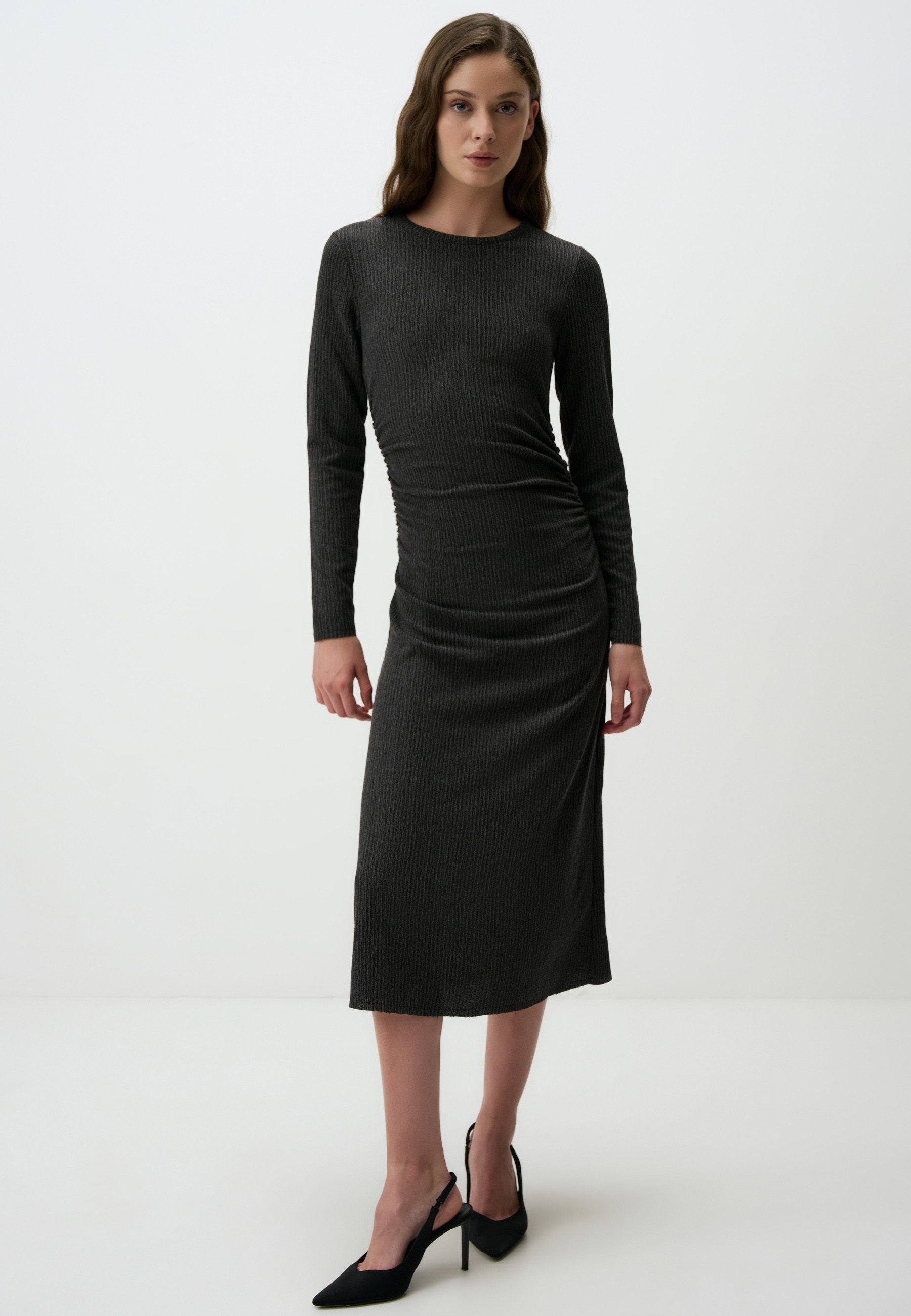 Jimmy Key Midikleid Anthrazit Eleganz Midi günstig online kaufen