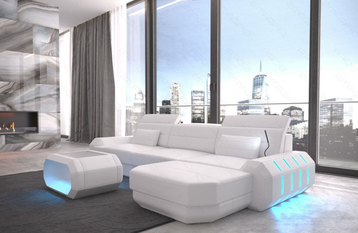 Sofa Dreams Ecksofa Ledersofa Roma L Form Mini, Designersofa