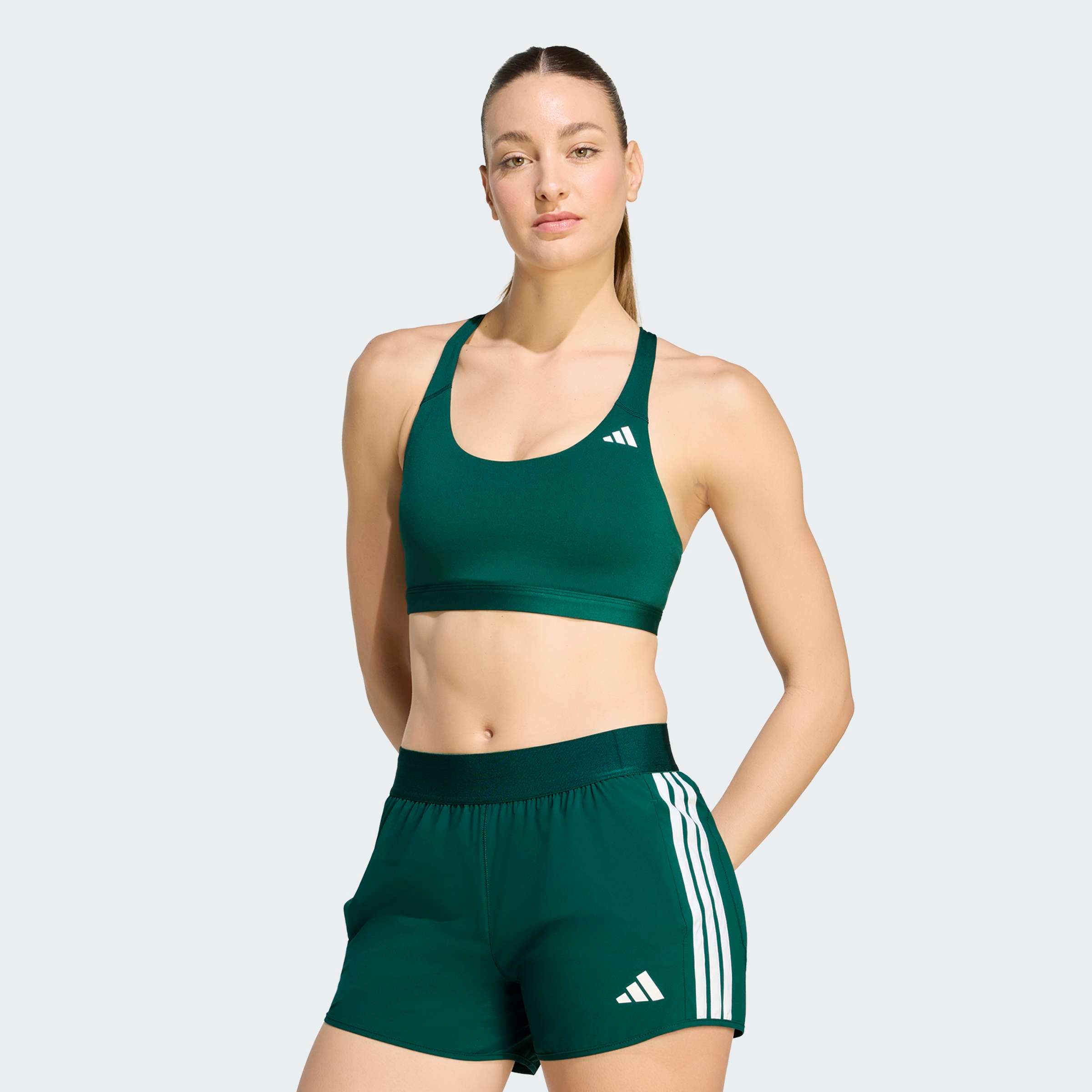 adidas Performance Sport-BH OPT ESS MS BRA ohne Bügel, mit Climacool® Technologie, aus Polyester