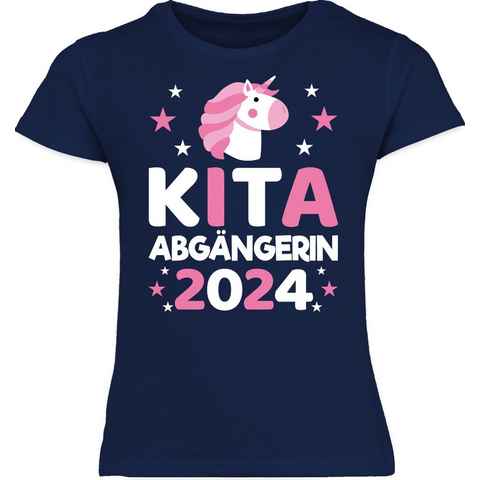 Shirtracer T-Shirt Kita Abgängerin 2024 Einhorn Einschulung Mädchen